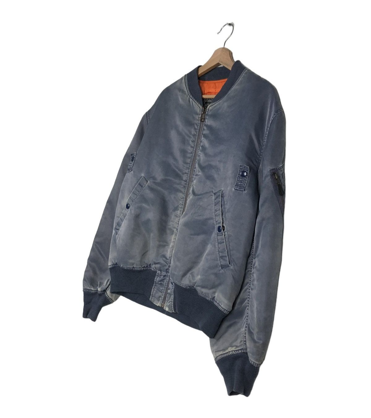 Vintage 🔥VINTAGE MA-1 BOMBER JACKET U.S. AIR FORCE RIOT RIOT ARMY Size US L / EU 52-54 / 3 - 2 Thumbnail