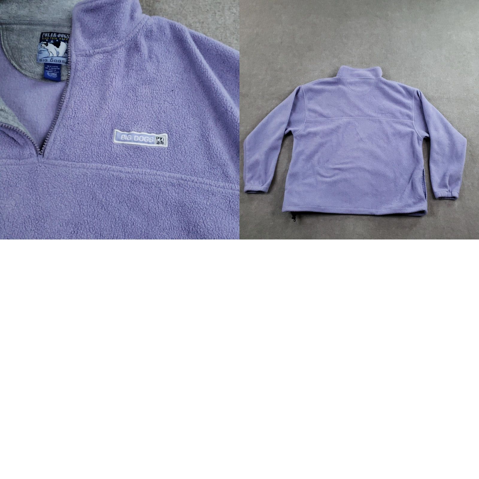 Big Dogs Big Dogs Polar Dogs Fleece Pullover Mens XL Purple Quarter Zip Jacket Z Size US XL / EU 56 / 4 - 8 Thumbnail