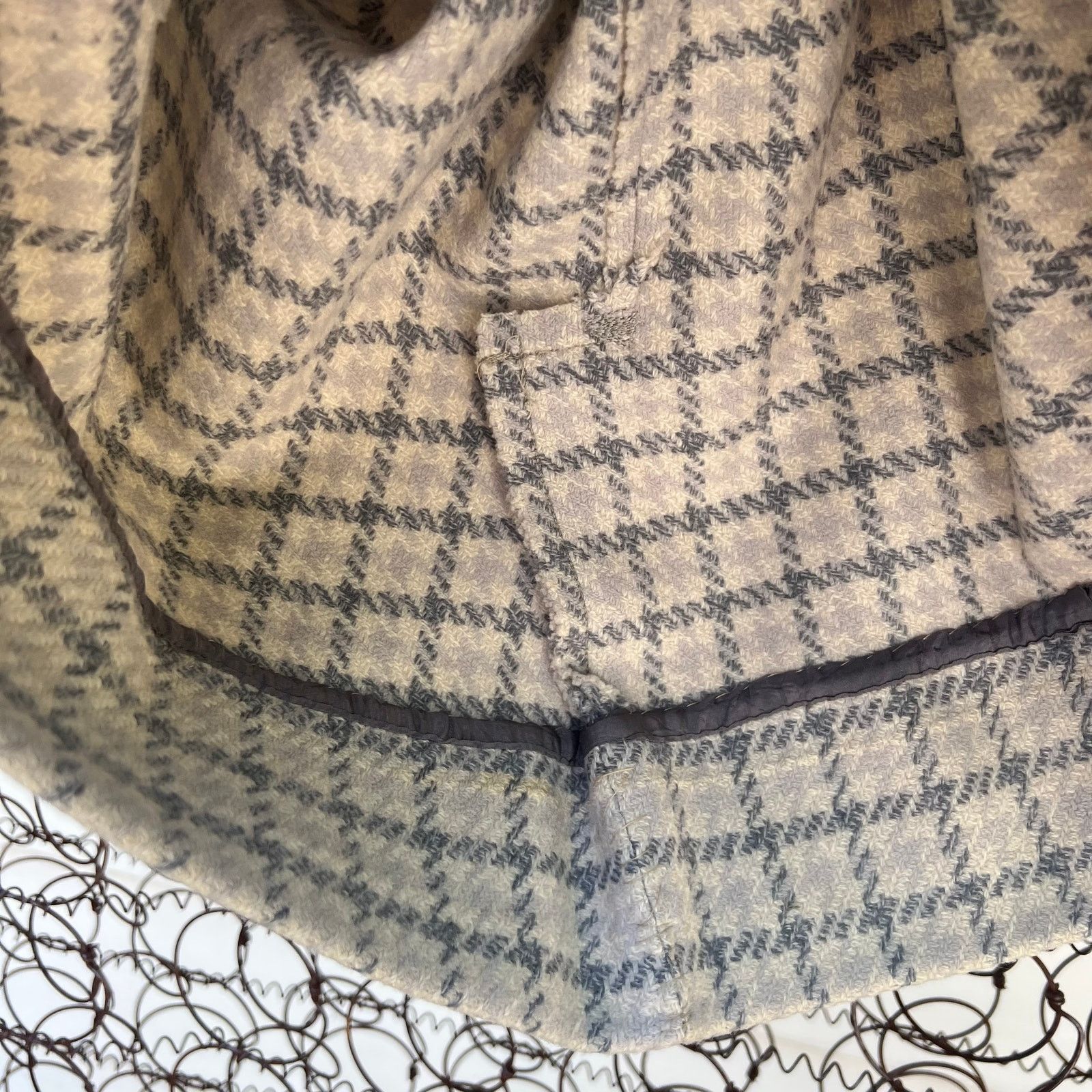 Pendleton 50s 60s Pendleton Woolen Mills houndstooth plaid check skirt Size 26" / US 2 / IT 38 - 5 Thumbnail