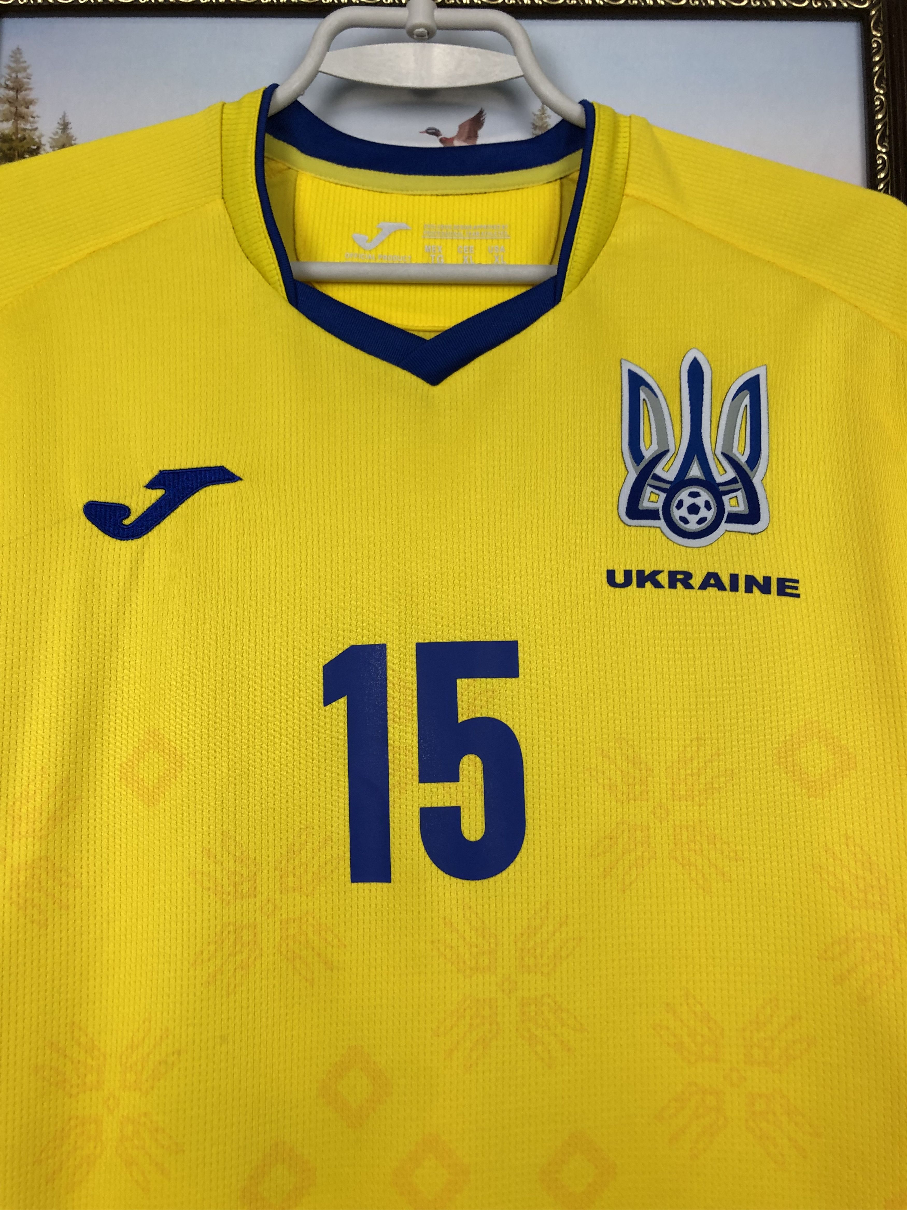Other Ukraine football shirt 2020 Soccer Joma Mudryk Jersey Size US XL / EU 56 / 4 - 3 Thumbnail