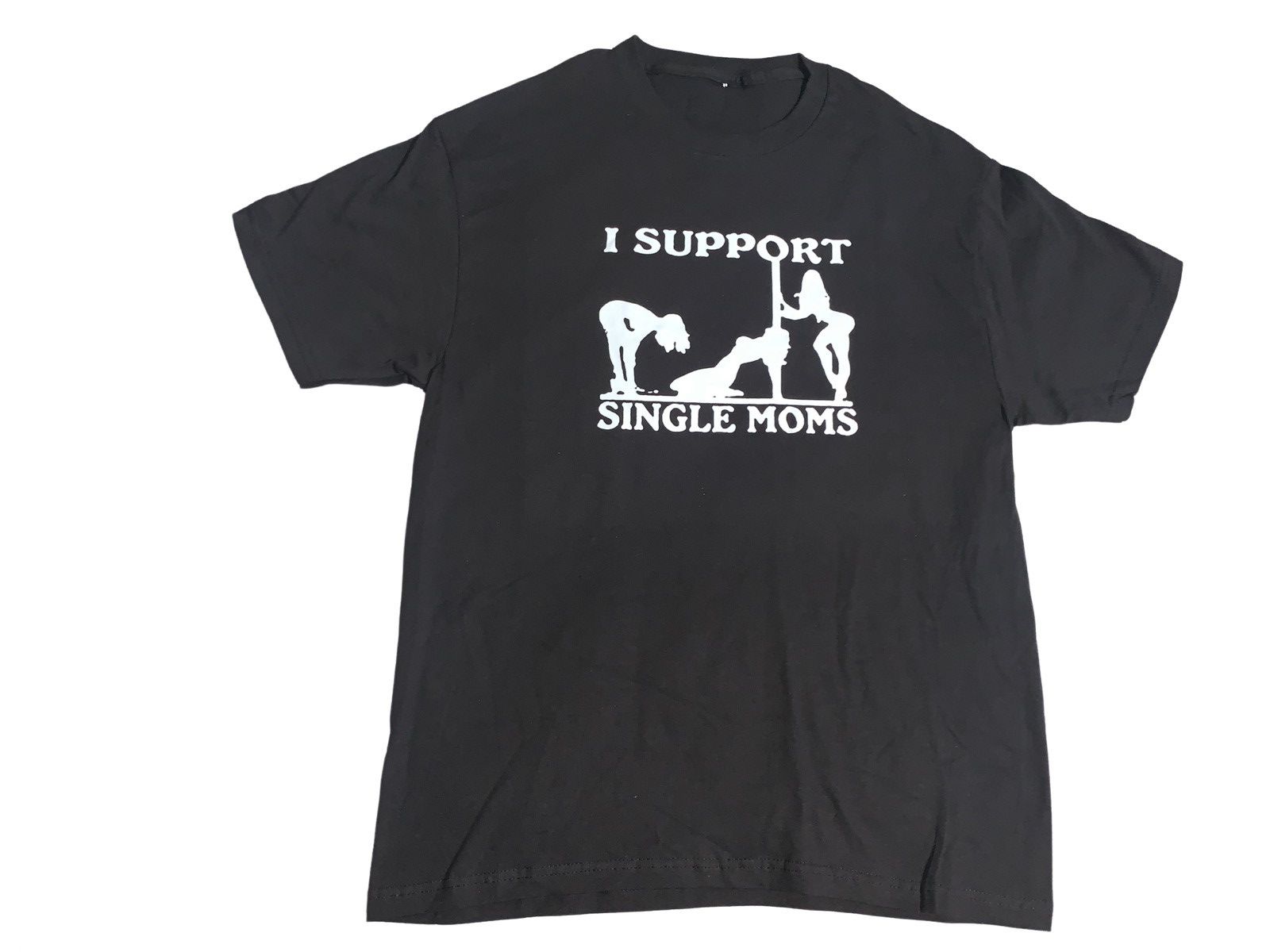 Vintage I Support Single Moms Vintage Y2K style quote T-shirt remake Size US XL / EU 56 / 4 - 2 Thumbnail
