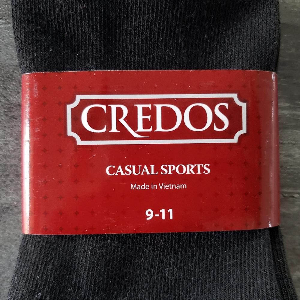 Designer Black Casual Credos Sport Sock 6 Bundle Size ONE SIZE - 2 Thumbnail