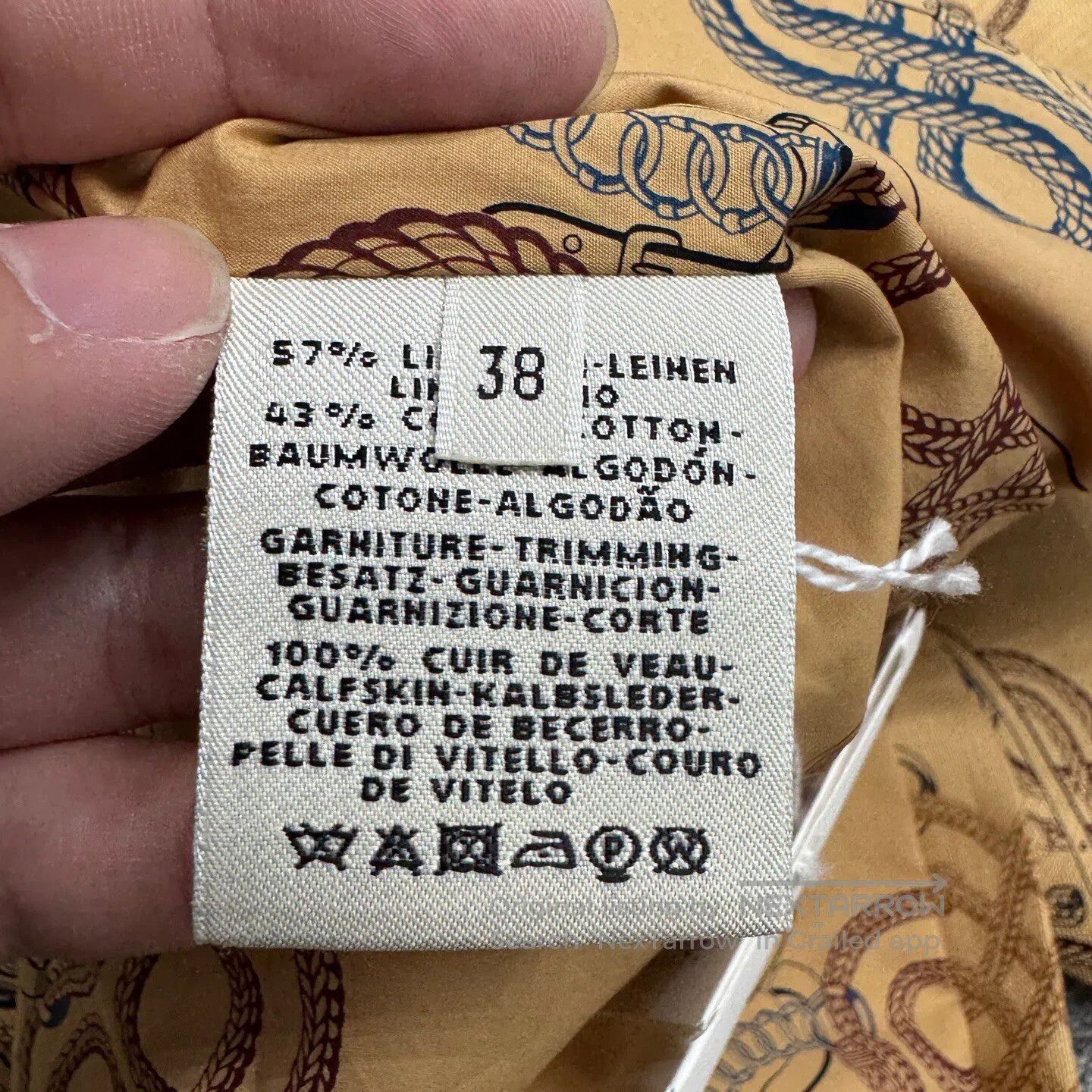 Hermes Hermes size38 The pattern is printed all over the linen jac Size M / US 6-8 / IT 42-44 - 4 Thumbnail