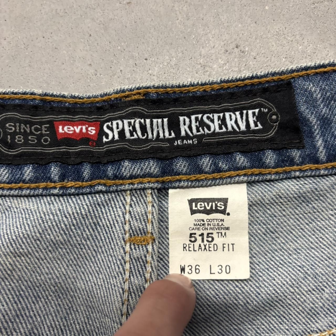 Levi's × Vintage Crazy Vintage 90s Medium Wash Levis Made In USA Denim Jeans! Size US 36 / EU 52 - 8 Thumbnail