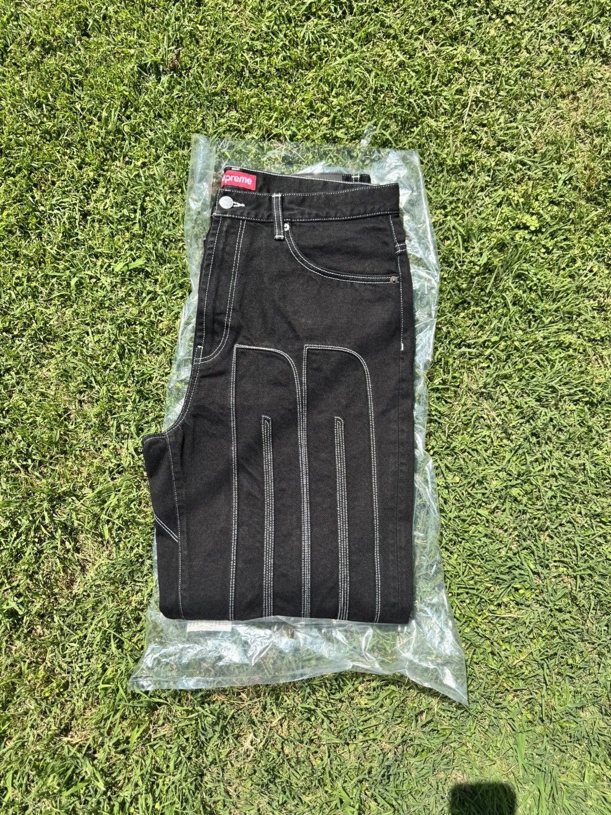 Supreme Supreme Inset Spell out Baggy Jean Size US 32 / EU 48 - 3 Thumbnail