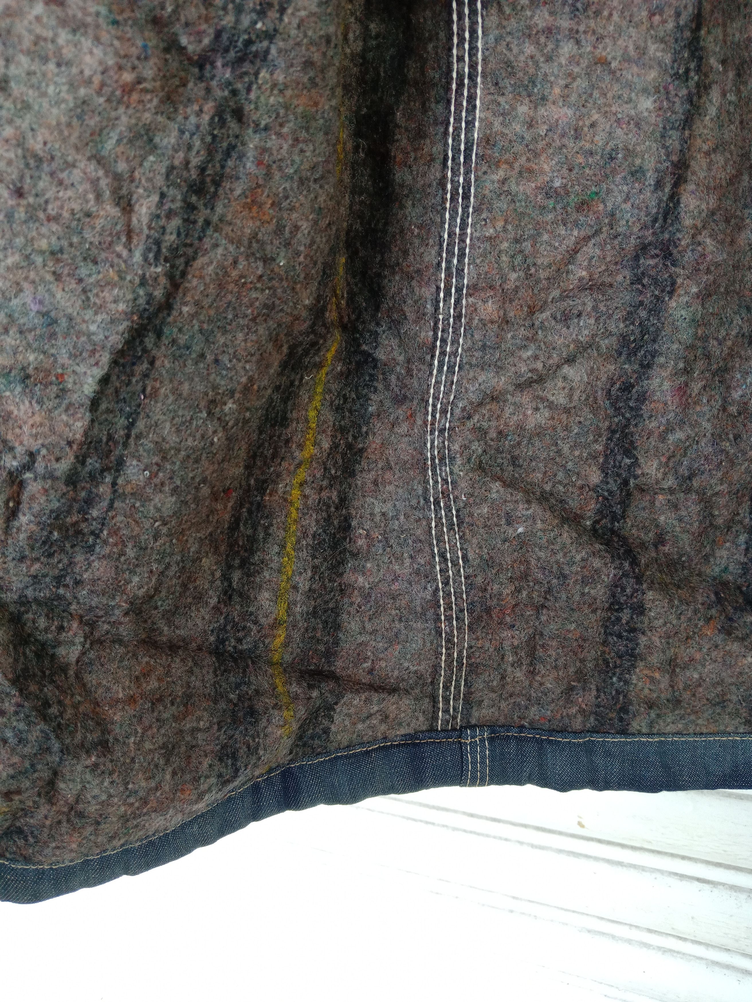 Lee 70s Lee Blanket Washed Blue Faded Chore Denim Jacket Size US L / EU 52-54 / 3 - 6 Thumbnail