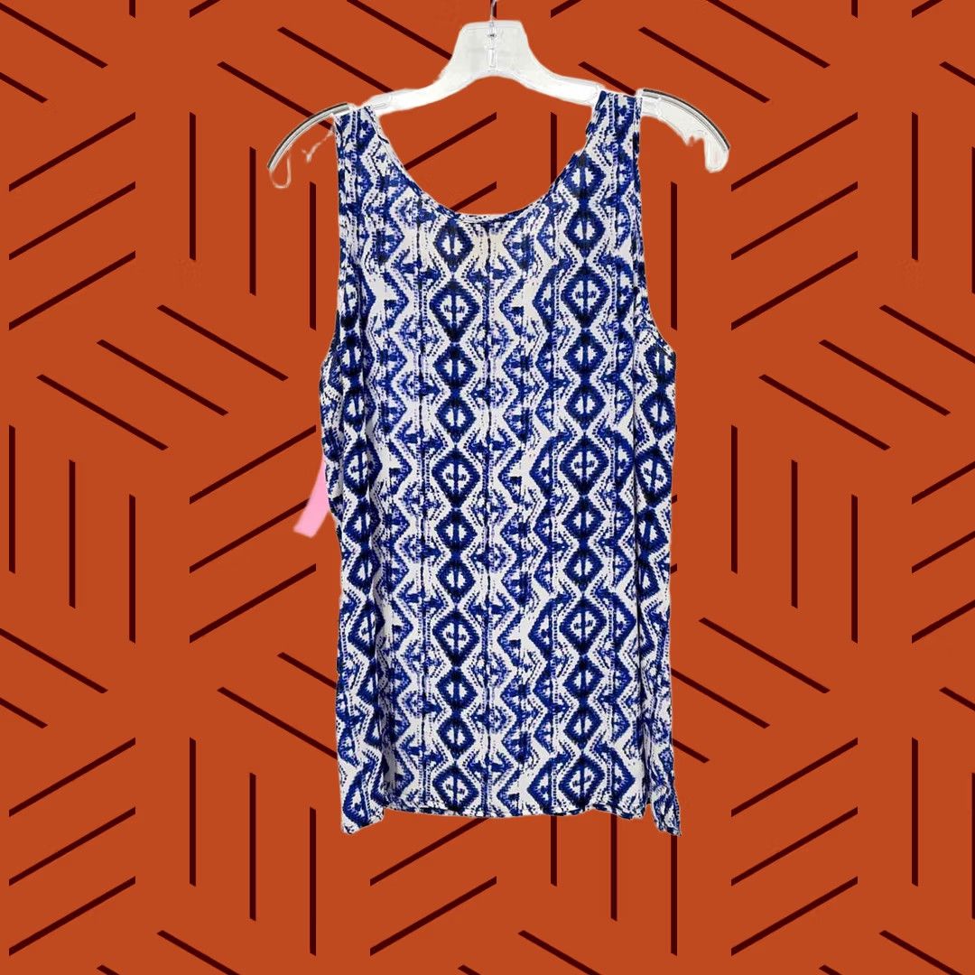 Cynthia Rowley Cynthia Rowley Blue Silk Tank Top Large Size L / US 10 / IT 46 - 1 Thumbnail