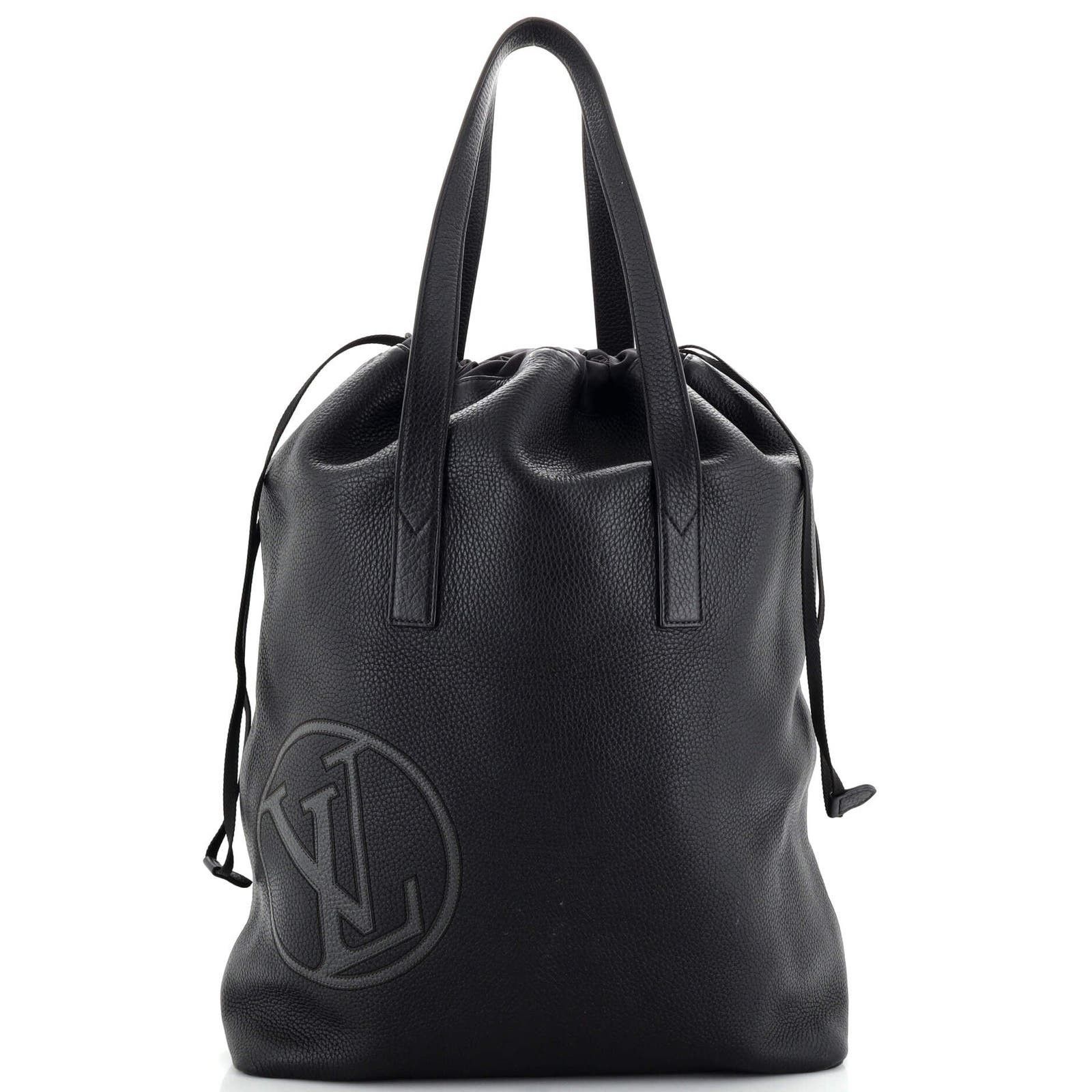 Cabas Light Drawstring Bag Initials Taurillon Leather None