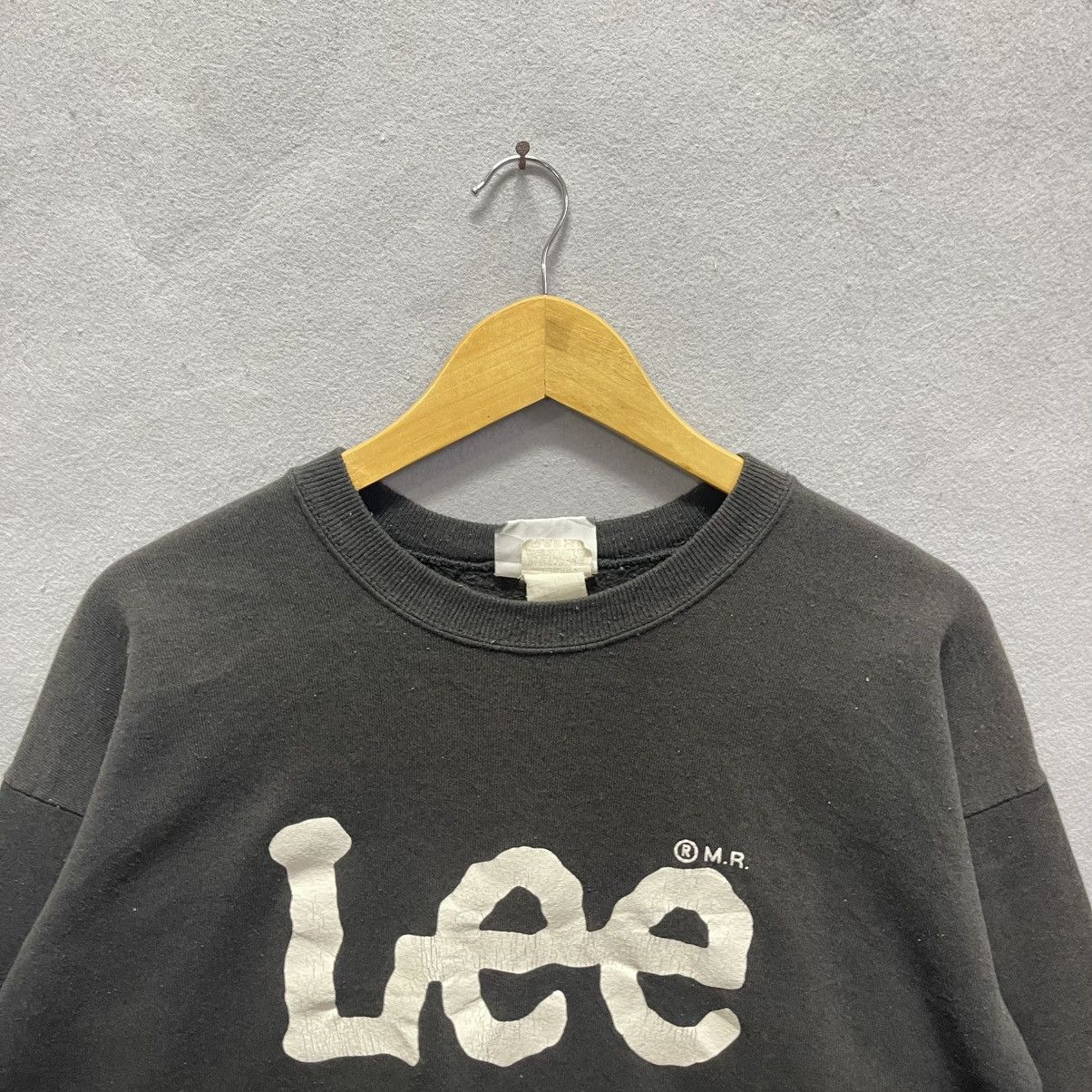 Lee Vintage Lee Big Logo Crewneck Sweatshirt Black Made in USA Size US L / EU 52-54 / 3 - 2 Thumbnail