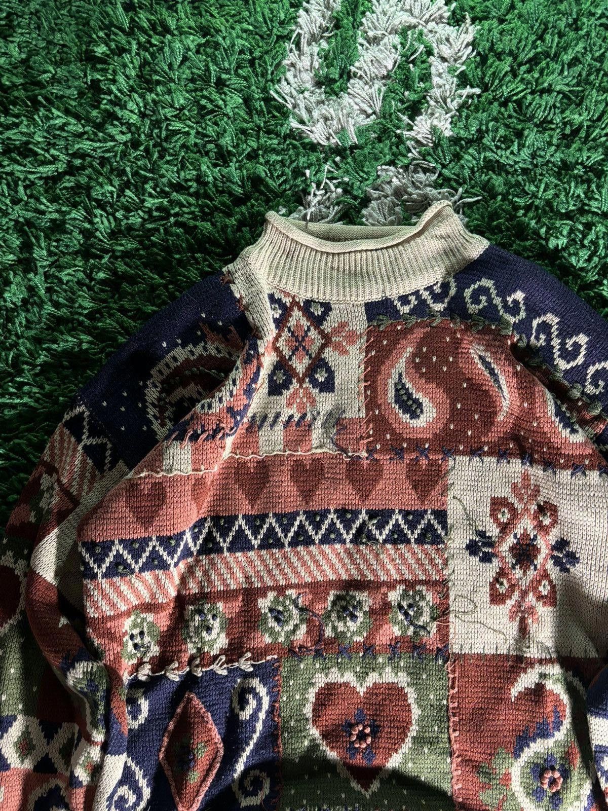Vintage Vintage Abstract Hearts Pullover Size US M / EU 48-50 / 2 - 3 Thumbnail