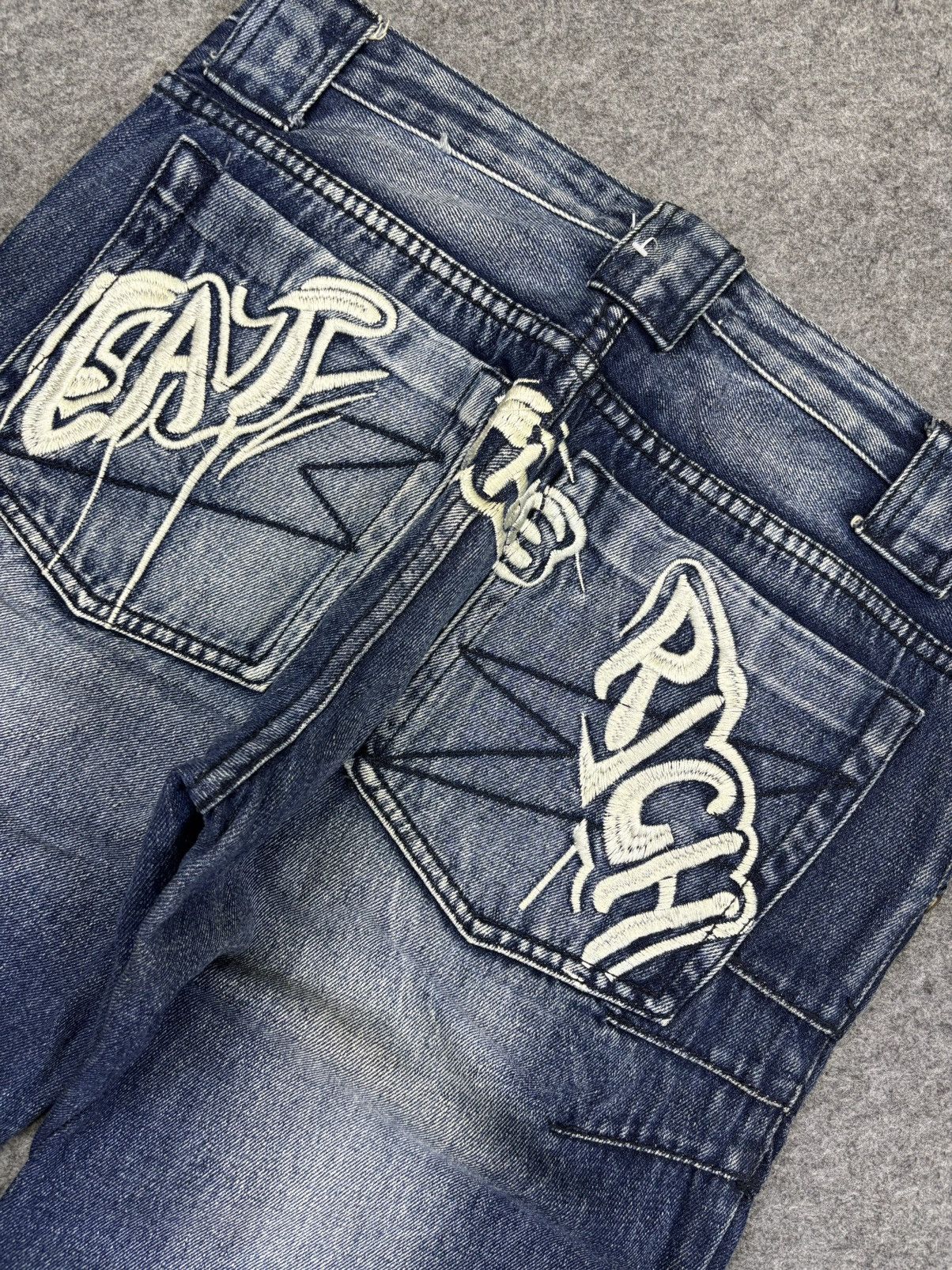 Yuji Yamada BAGGY Curved🔥YUJI YAMADA Japanese Designer Denim F911 Size US 32 / EU 48 - 12 Thumbnail