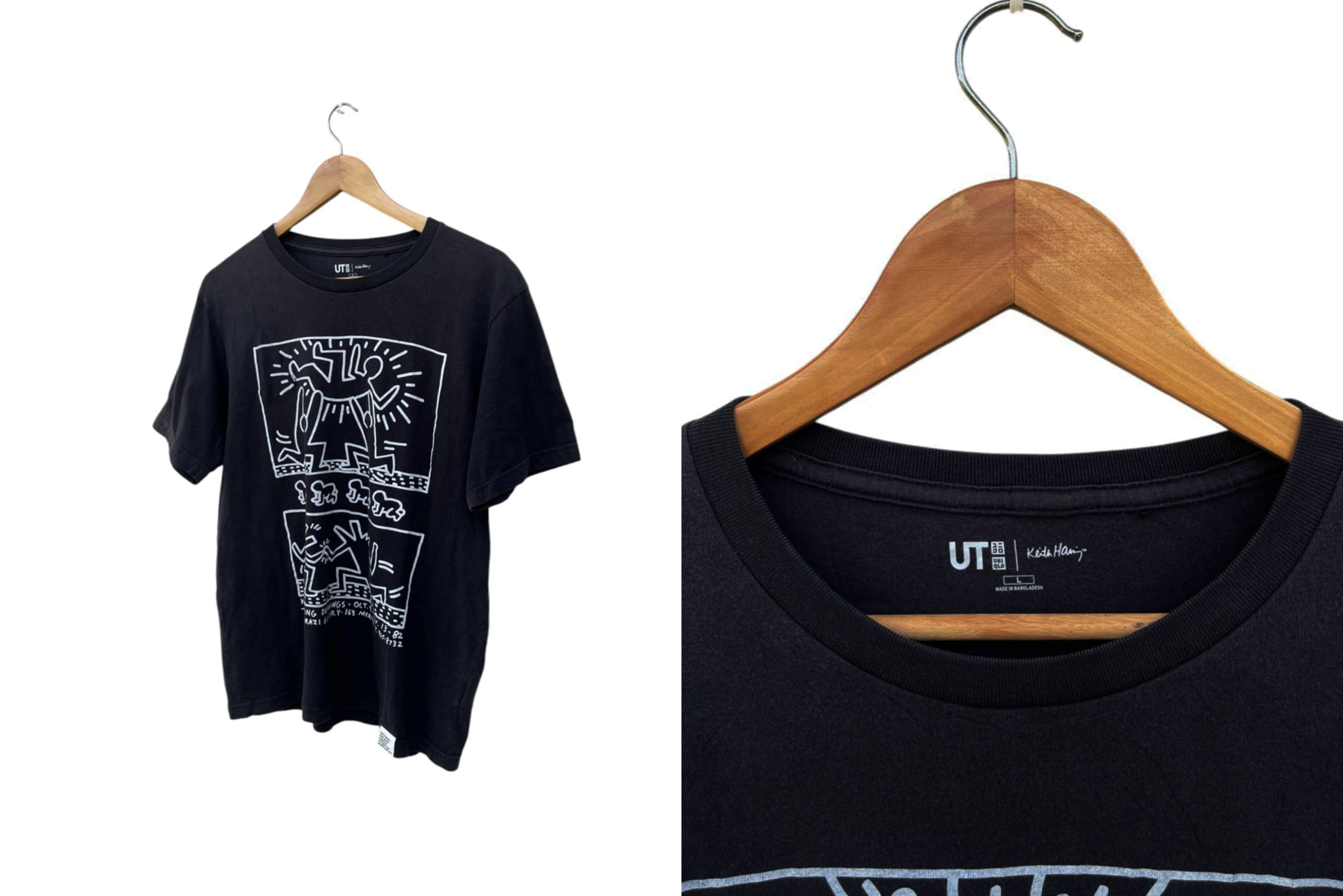 Uniqlo Uniqlo x Keith Haring Tshirt, doodles printed, defect Size US L / EU 52-54 / 3 - 3 Thumbnail