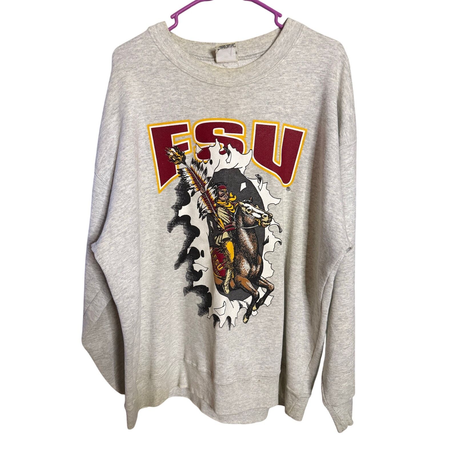 Nutmeg Vintage Florida State Seminoles Breakthrough Crewneck Size US XL / EU 56 / 4 - 1 Thumbnail