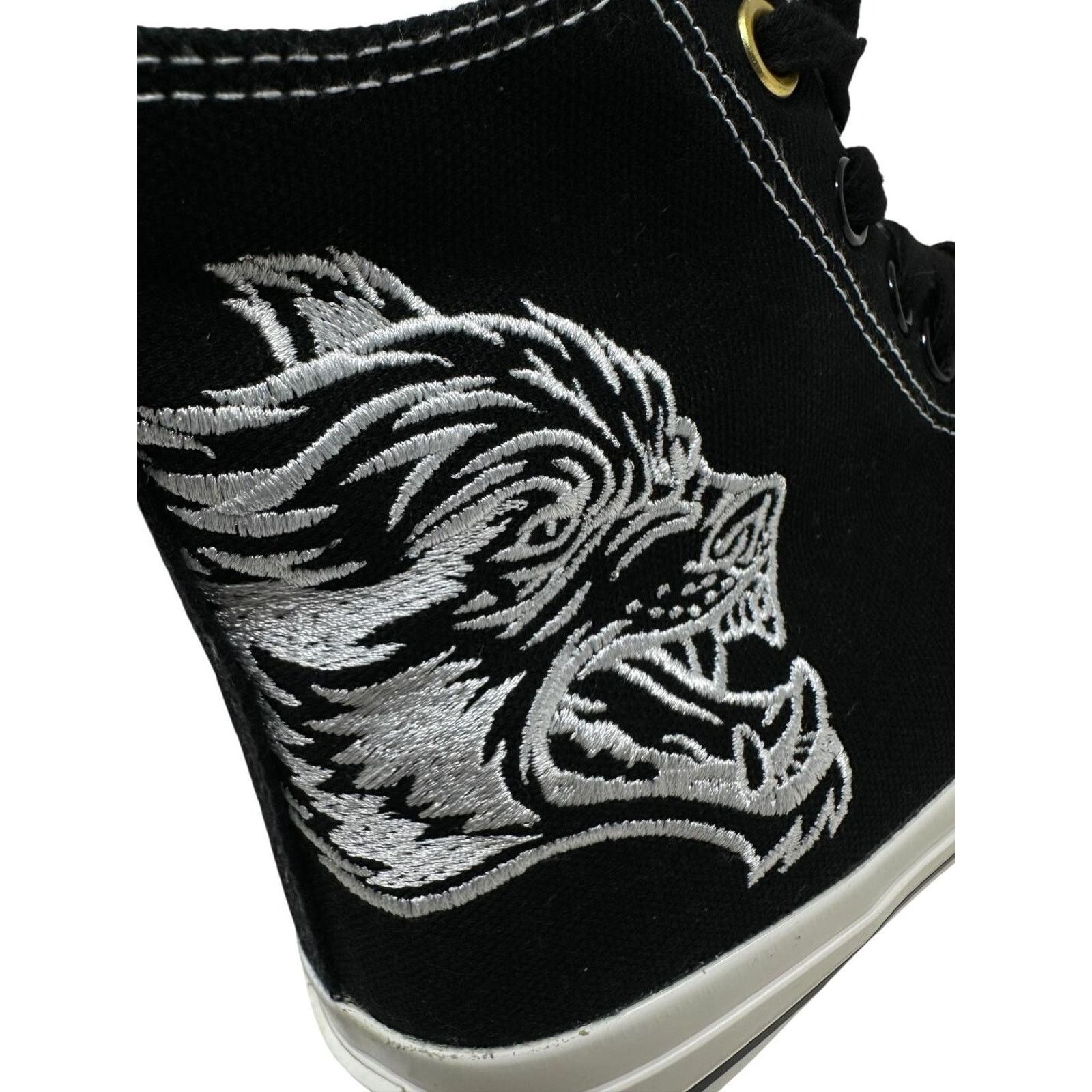 Darc Sport Darc Sport High Top Shoes Embroidered Wolves Sneakers Black Size US 10 / EU 43 - 9 Thumbnail