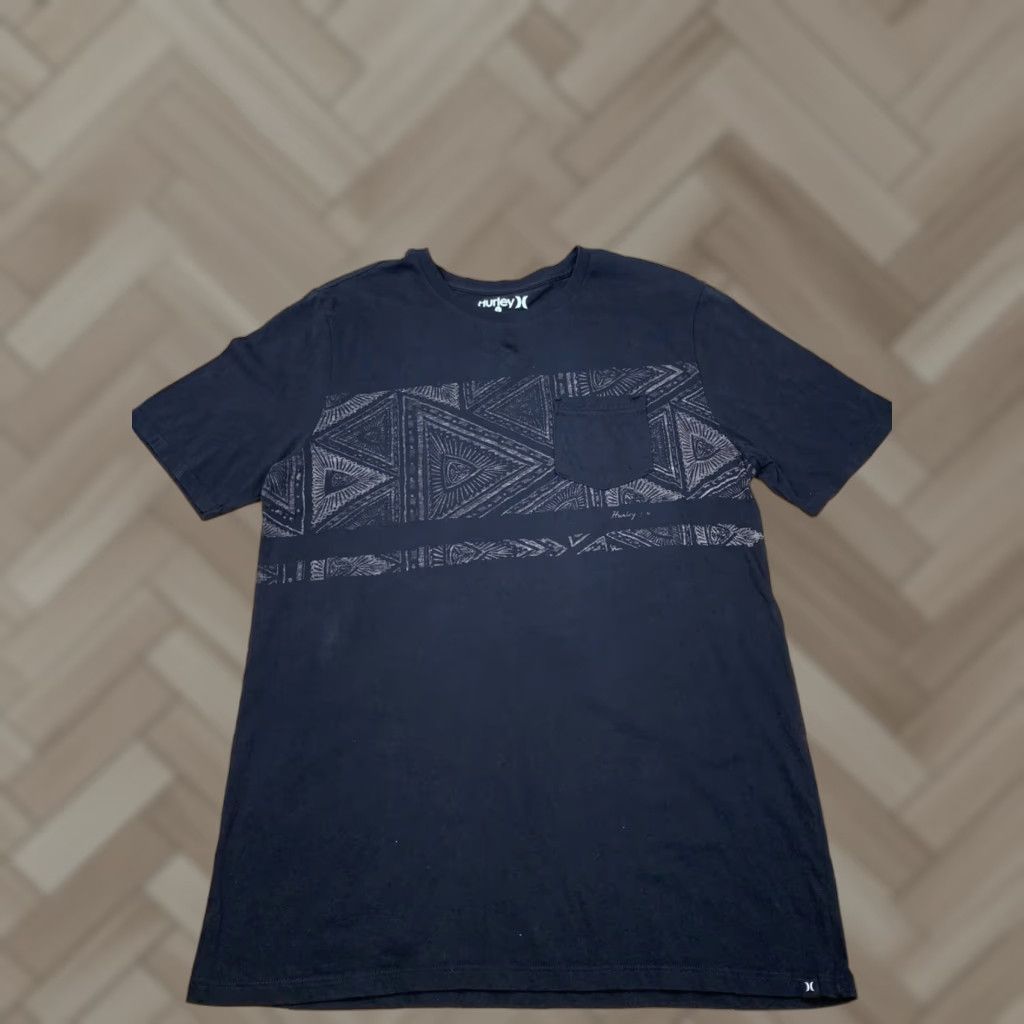 Hurley Hurley Mens T-Shirt Pocket Black Crew Neck Short Sleeve Beach Surf Casual 5372 L Size US L / EU 52-54 / 3 - 1 Thumbnail