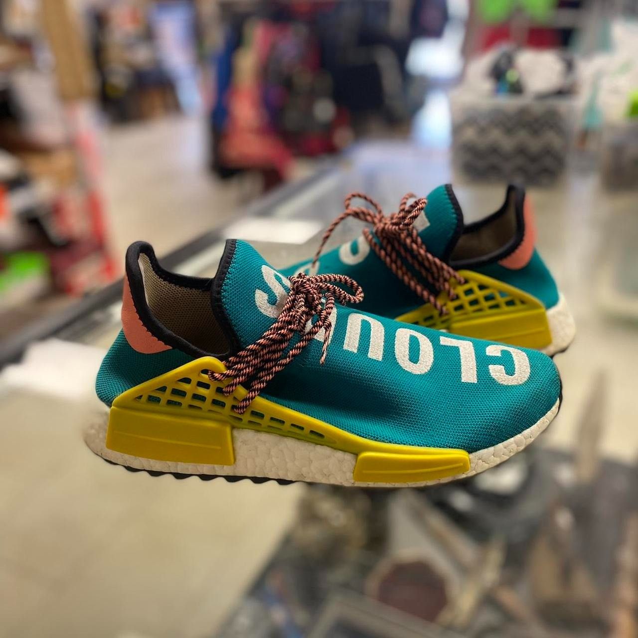 Adidas Adidas NMD Human Race Trail Pharrell Williams Sun Glow Grailed