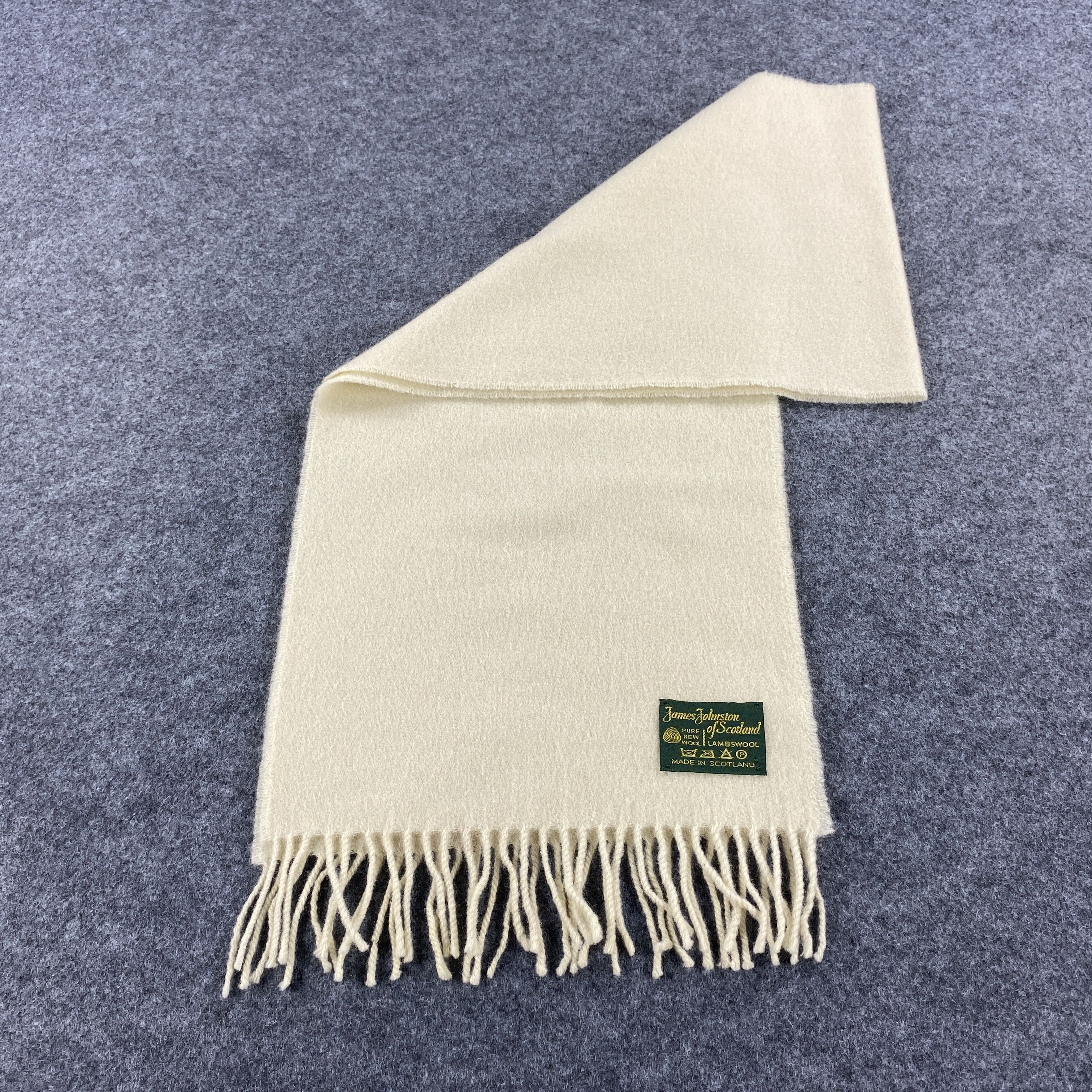 Vintage James Johnston Scarf # Muffler # Neckwear # z # D513 Size ONE SIZE - 5 Thumbnail