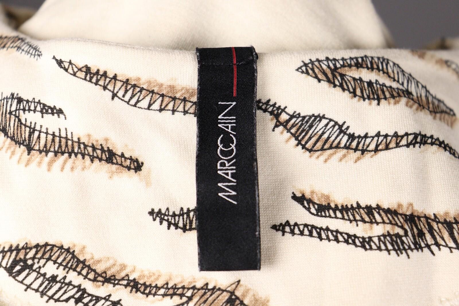 Designer Marc Cain Beige Animal 2 Pockets Knee Lenght Dress Size 2 Size M / US 6-8 / IT 42-44 - 8 Thumbnail