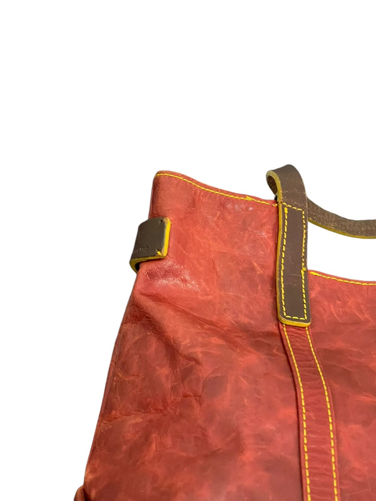 Genuine Leather Full Leather Pelle Borsa Burgundy Tote Bag 1🟩0 Size ONE SIZE - 19 Thumbnail