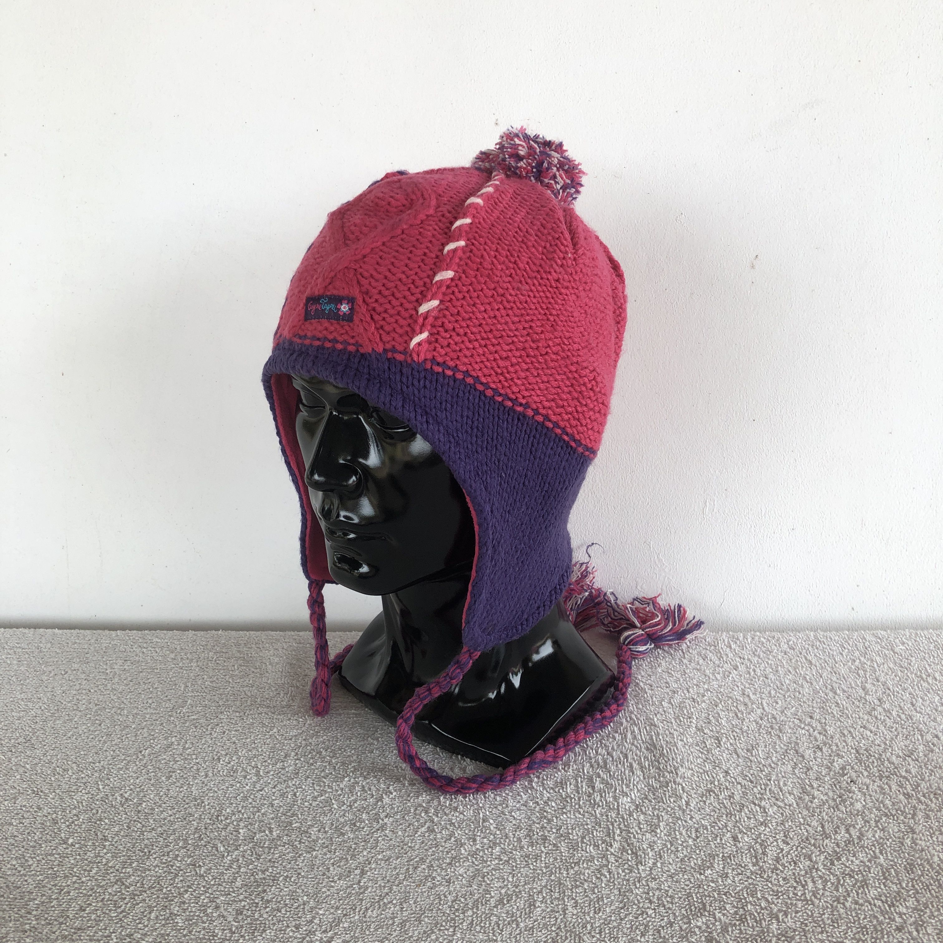 Japanese Brand Gagou Tagou Earflap Hats Knitted Snow Caps Japanese Beanie Size ONE SIZE - 1 Thumbnail