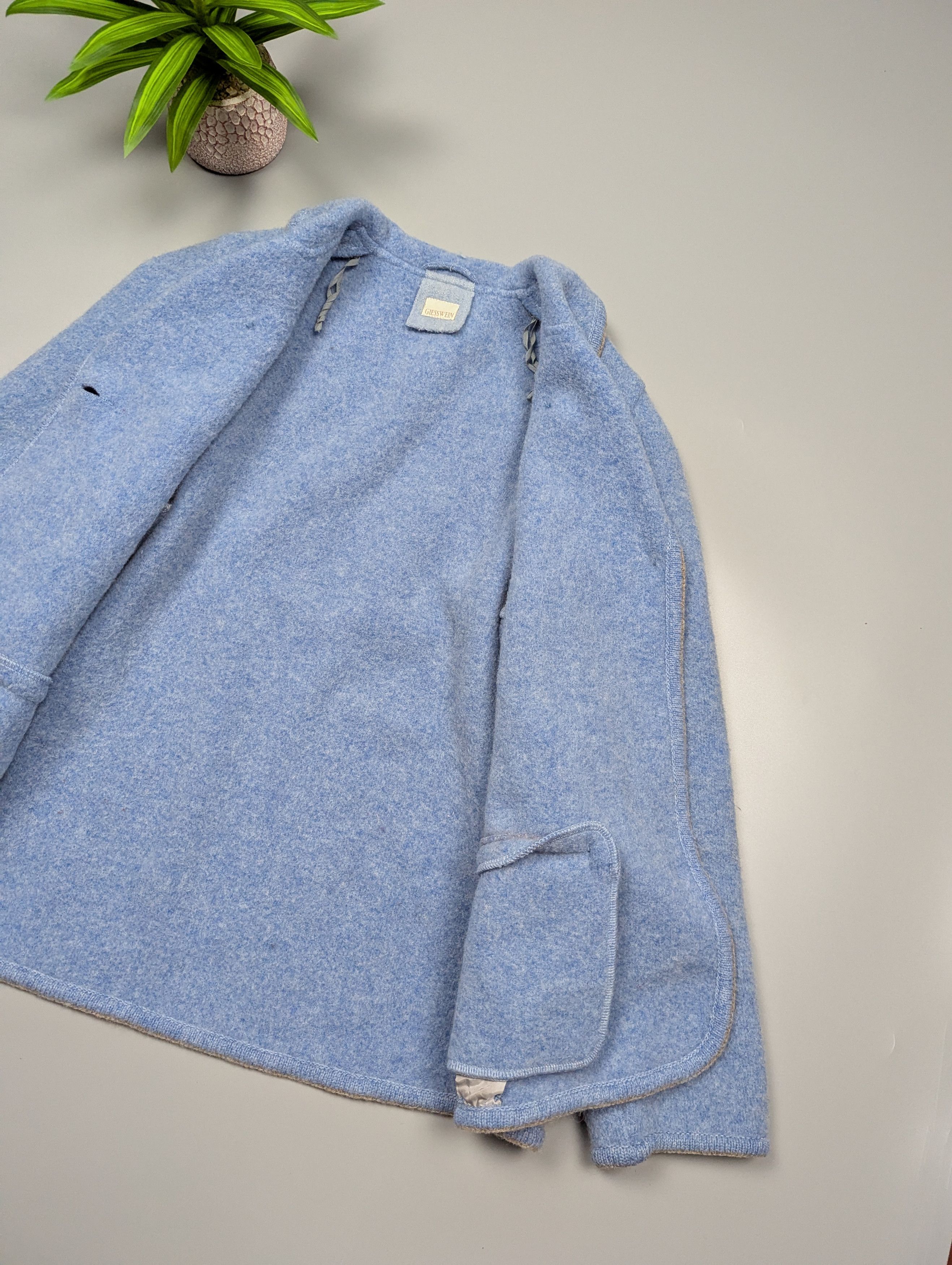 GIESSWEIN Giesswein Wool Blazer Blue US10 Vintage Austria Alpine Size L / US 10 / IT 46 - 12 Thumbnail
