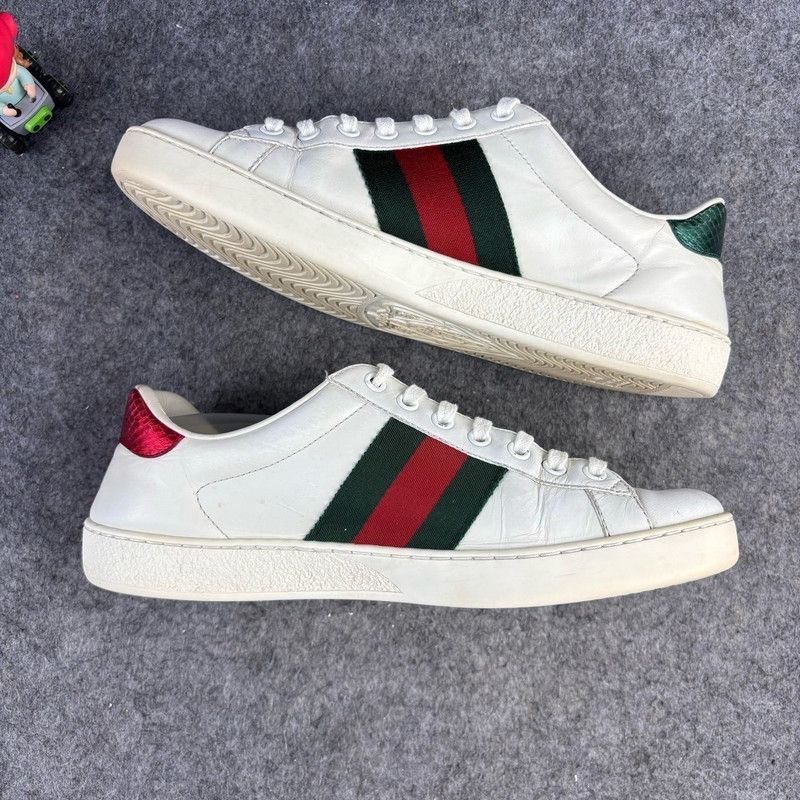 Gucci Gucci Ace Leather Fashion Sneakers for Men -2508 Size US 8.5 / EU 41-42 - 7 Thumbnail