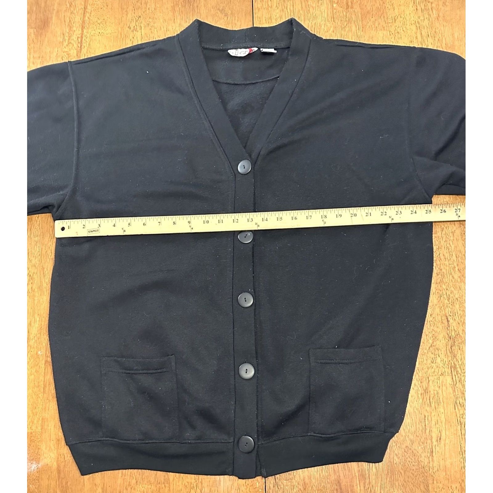 Vintage Vintage B.I. Gear Cardigan Sweater Black 18W Women’s Size XXL / US 16-18 / IT 52-54 - 4 Thumbnail