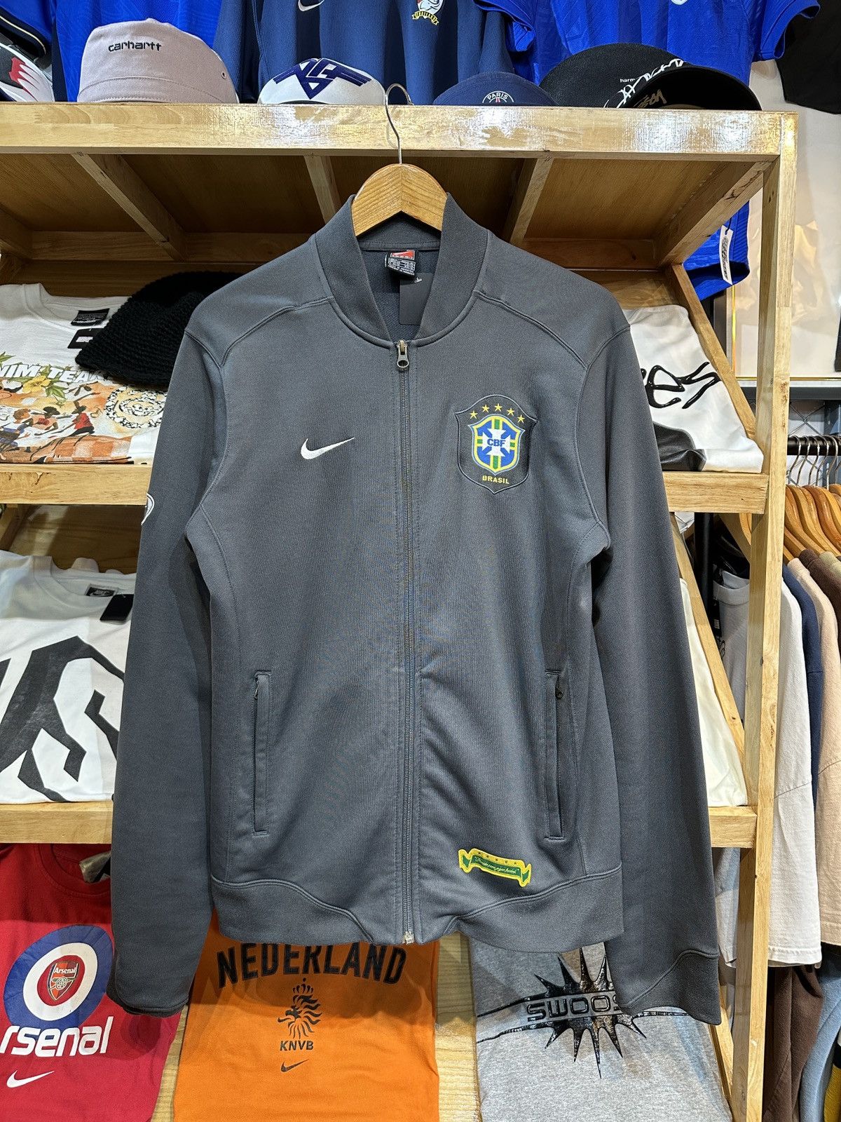 Nike Vintage Brazil 🇧🇷 2006-07 Track Jacket Size US L / EU 52-54 / 3 - 1 Thumbnail
