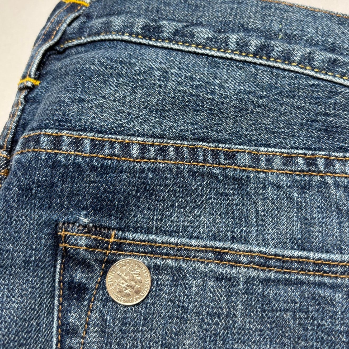 Sid Mashburn $325 Sid Mashburn Japanese Selvedge Deep Indigo Jeans 32x34 Size US 32 / EU 48 - 12 Thumbnail