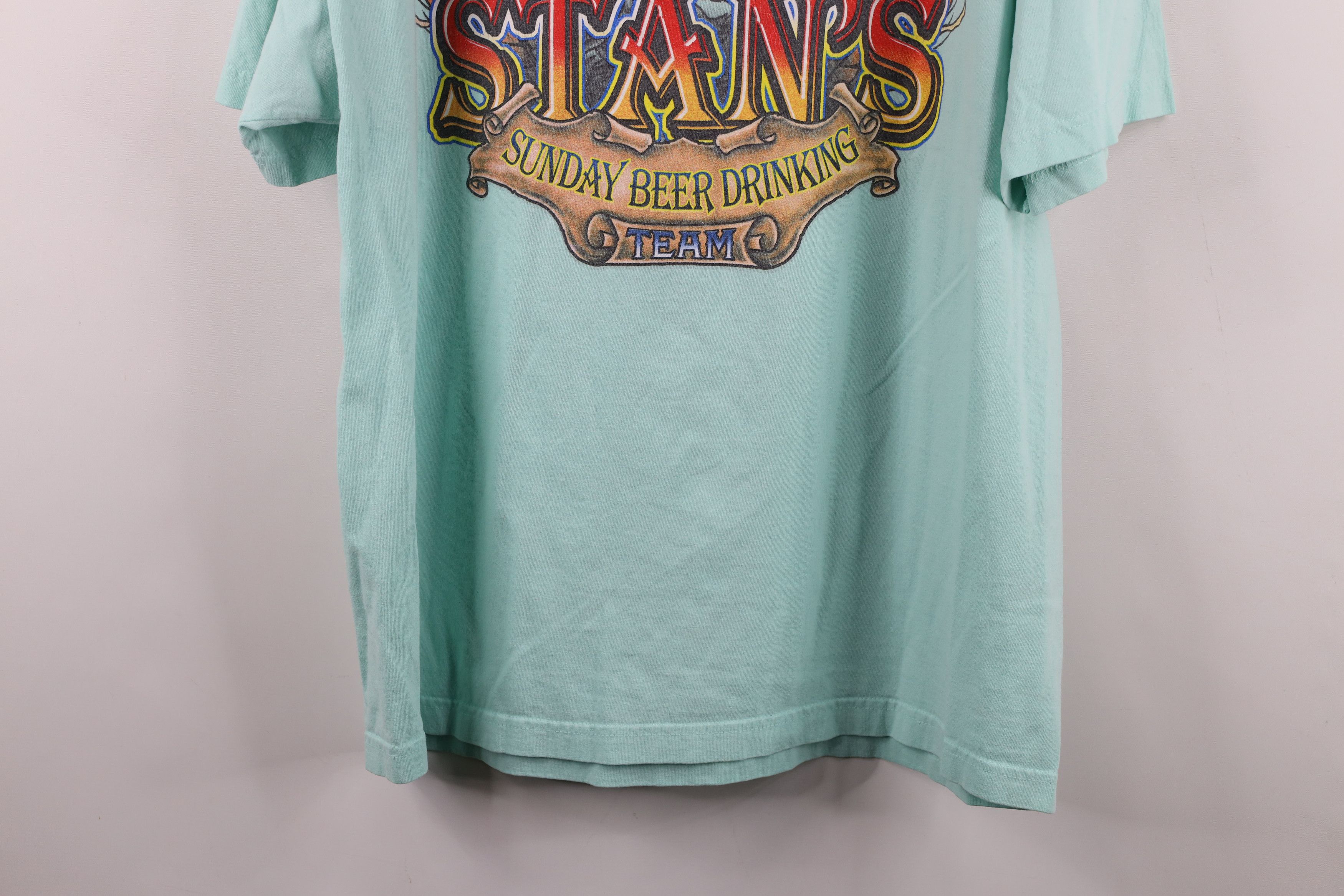Vintage Vintage Beer Drinking Team Goodland Florida T-Shirt Teal Size US XL / EU 56 / 4 - 13 Thumbnail