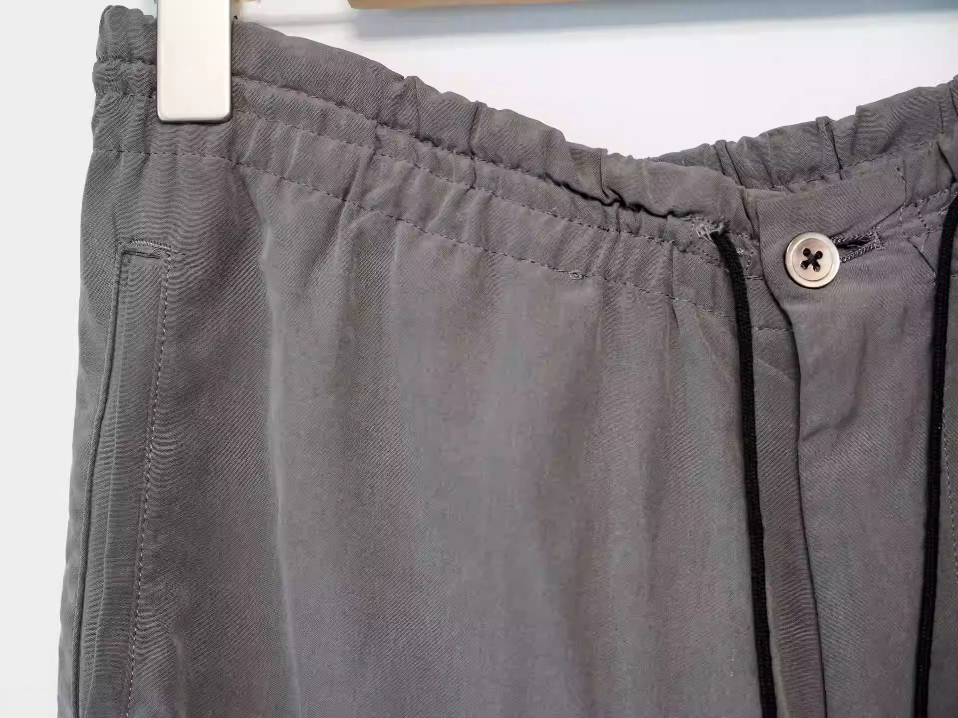 Yohji Yamamoto Yohji Yamamoto Mate Period Silk Grey Drawstring Pants-2505 Size US 30 / EU 46 - 4 Thumbnail