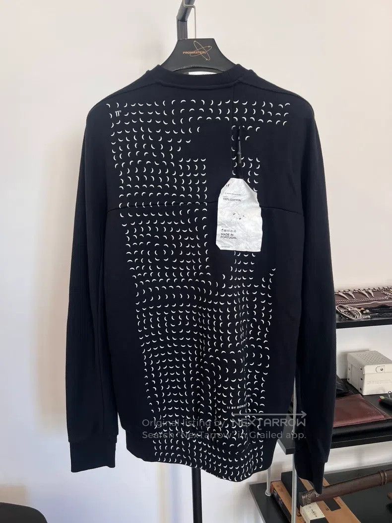 BAPE Pure cotton crescent long-sleeve sweatshirt
