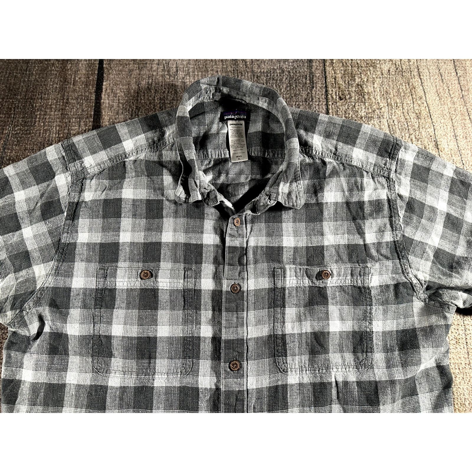 Patagonia Patagonia Organic Flannel Cotton Short Sleeve Shirt XL Size US XL / EU 56 / 4 - 2 Thumbnail