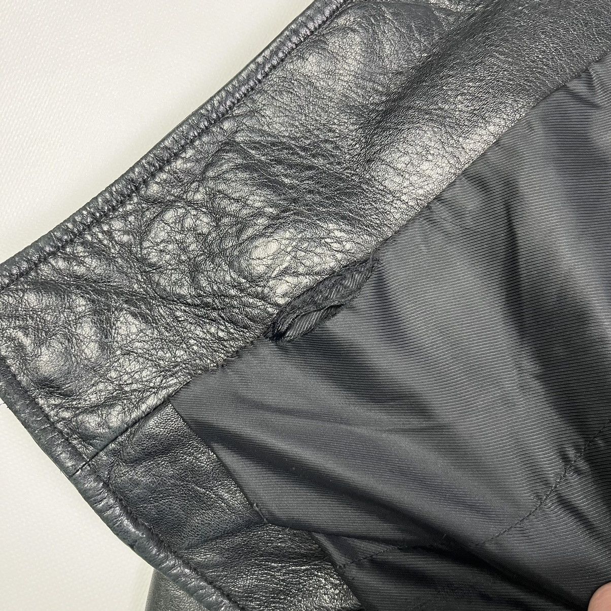 Balenciaga Balenciaga Vintage Leather Moto Jacket Luxury Black Size XS / US 0-2 / IT 36-38 - 11 Thumbnail