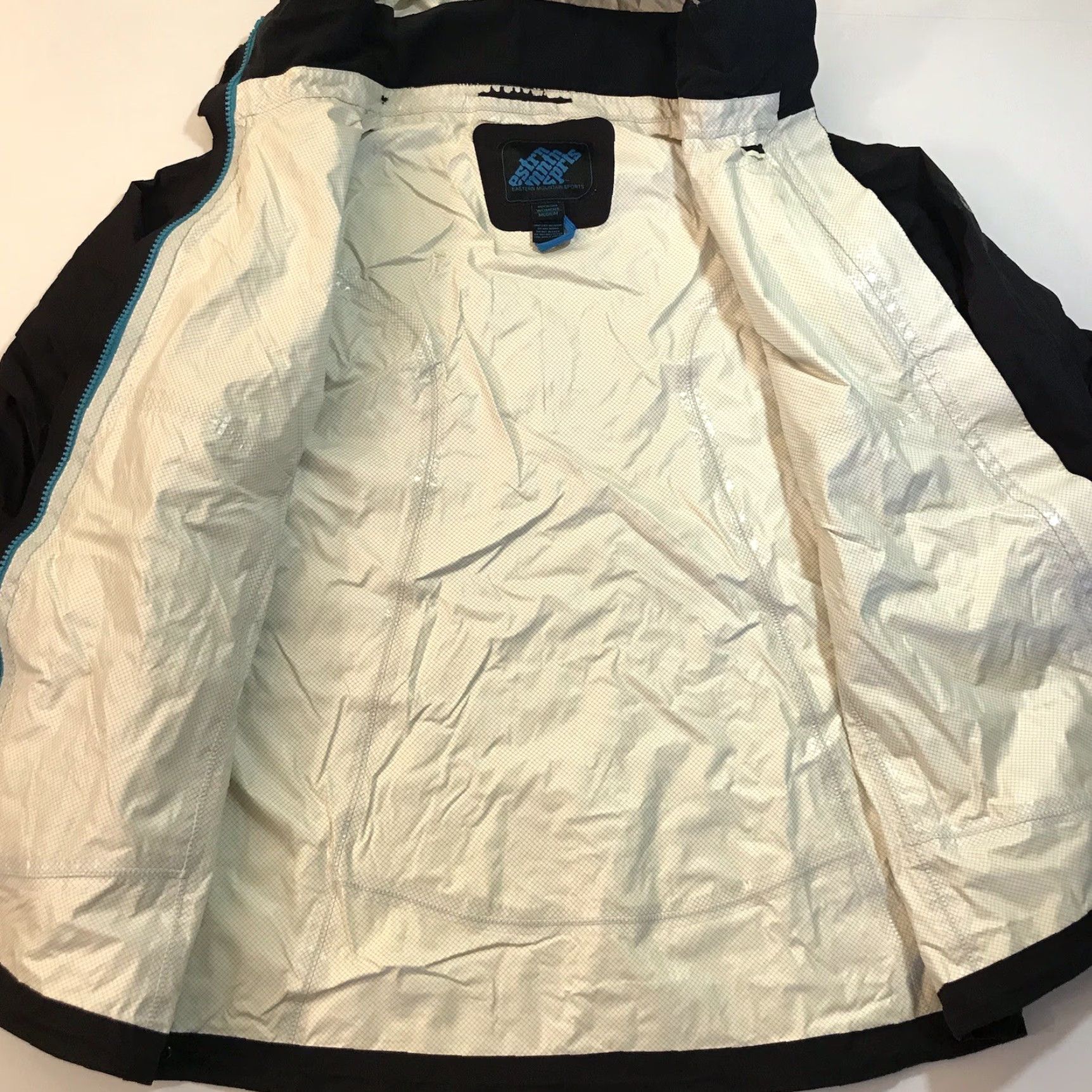 Eastern Mountain Sports EASTERN MOUNTAIN SPORTS Womens Jacket M Jacket Black Windbreaker 5K Coat Casual Logo Zip Short Nylon Size M / US 6-8 / IT 42-44 - 4 Thumbnail
