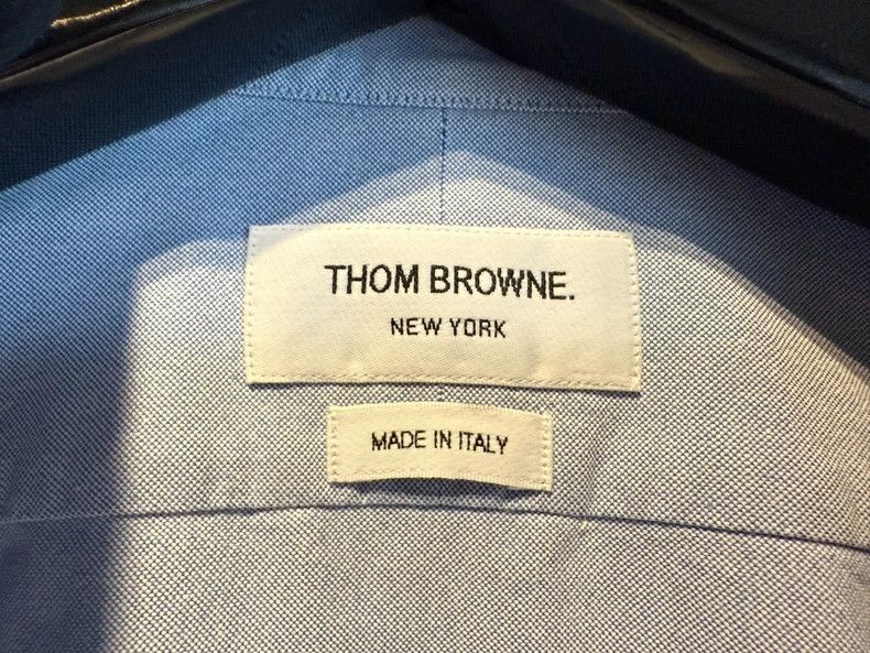 Thom Browne THOM BROWNE Blue placket tricolour shirt + double armband 2 Size US S / EU 44-46 / 1 - 3 Thumbnail