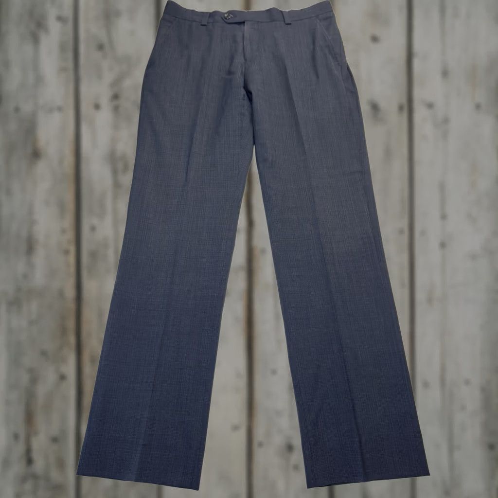 Vintage VINTAGE Ballin Dress Pants Flat Front 33x33 Wool Blue Men 33 Inseam Regular Seasonal Formal Size US 33 - 1 Thumbnail