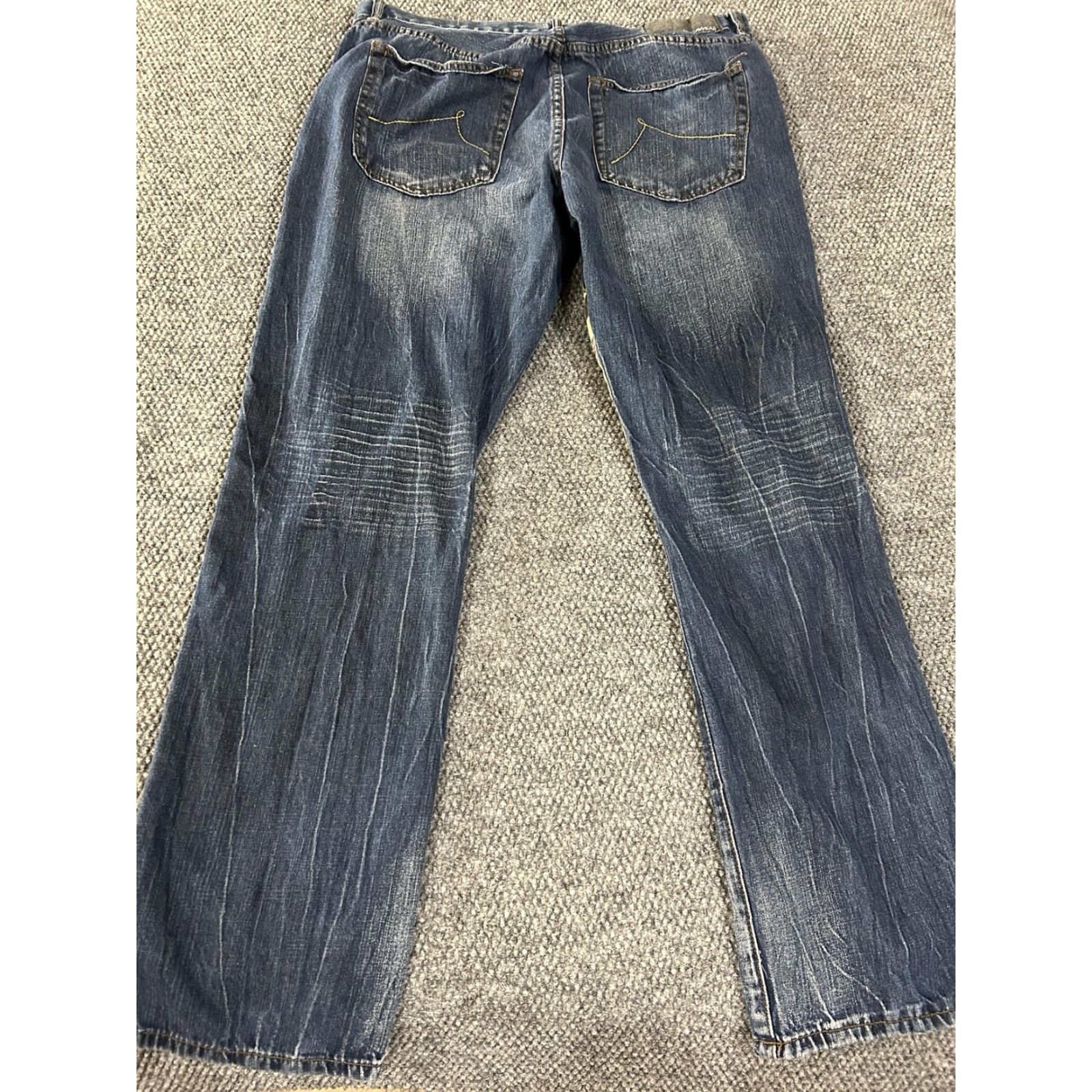 Rocawear Rocawear Jeans Mens 40 Blue Denim Straight Fit Distressed Camo Patchwork Baggy Pocketed Baggy Mens Size US 40 / EU 56 - 7 Thumbnail