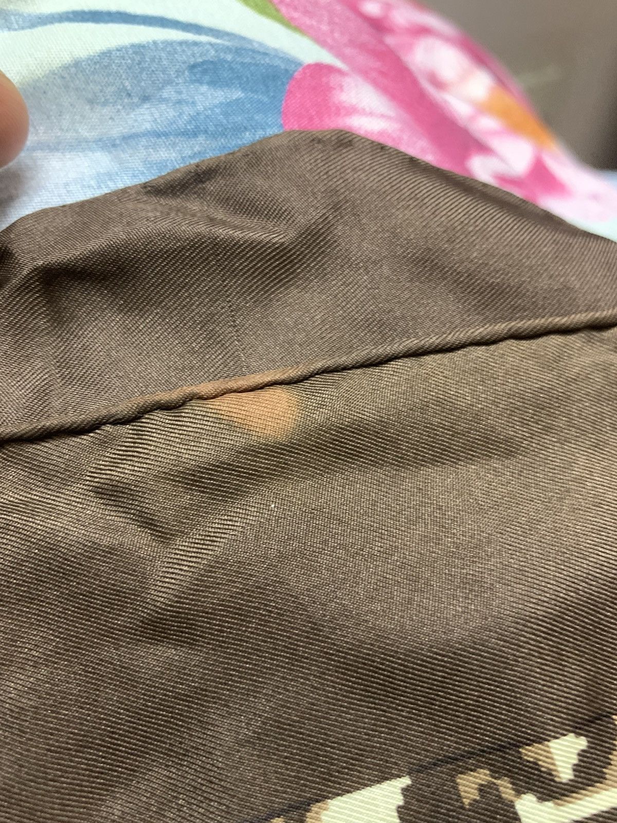 Christian Dior Monsieur Vintage Christian Dior Monogram Silk Brown Scarf Size ONE SIZE - 9 Thumbnail
