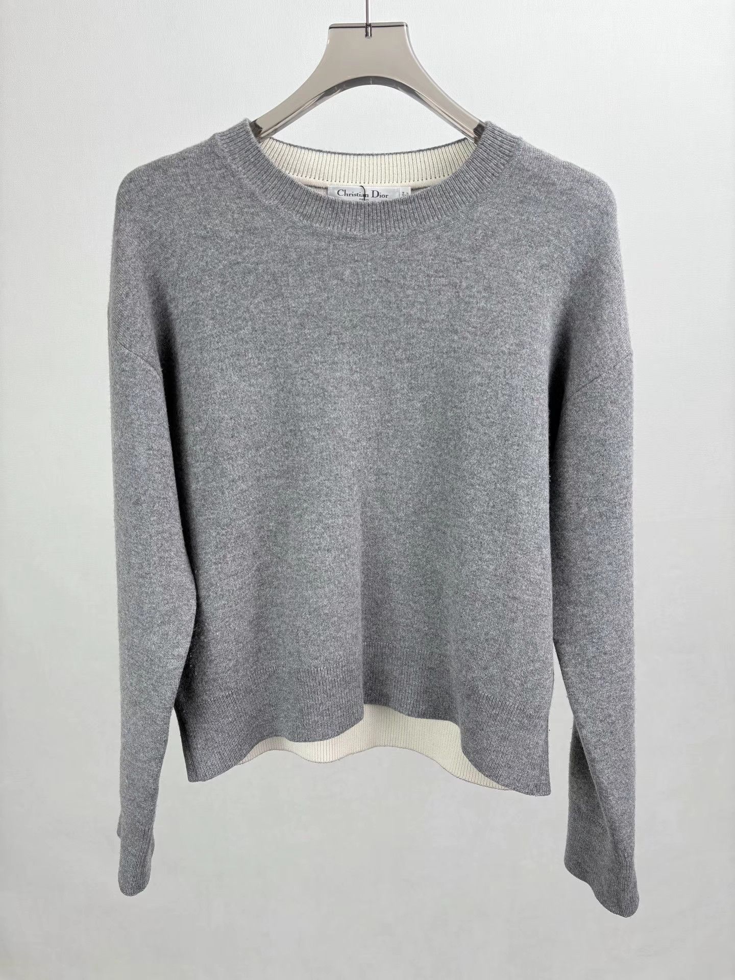 Dior DIOR Back Logo Cashmere Knit Sweater Size XS / US 0-2 / IT 36-38 - 2 Thumbnail