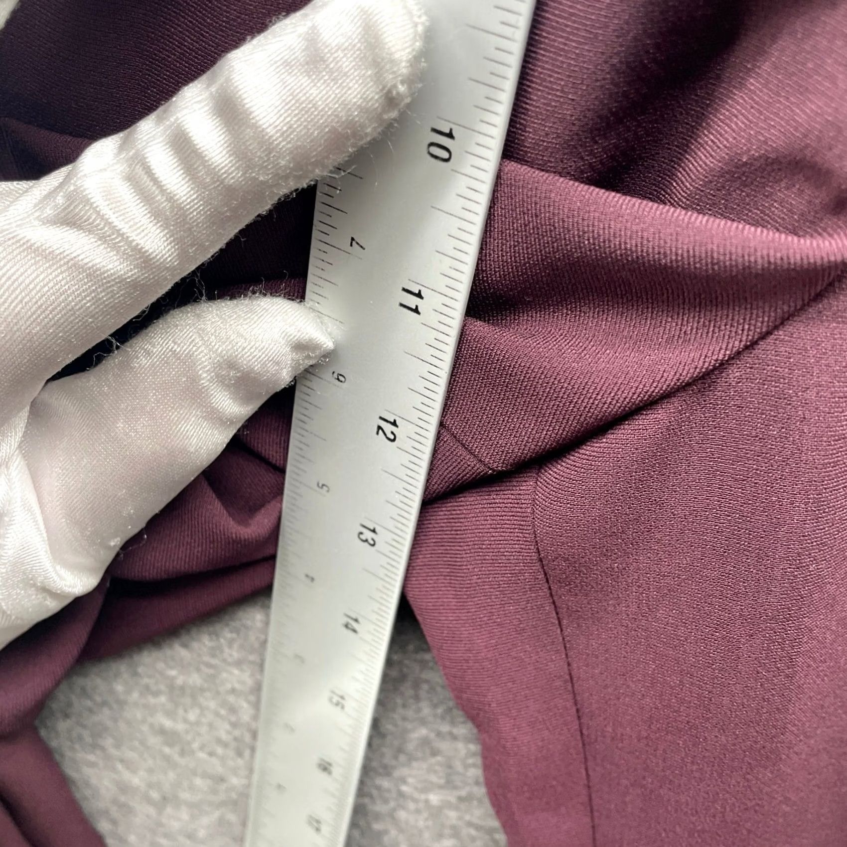 Express VINTAGE Express Ankle Dress Pants Womens 0 Burgundy Pleated Tapered Size 25" / US 0 / IT 36 - 7 Thumbnail