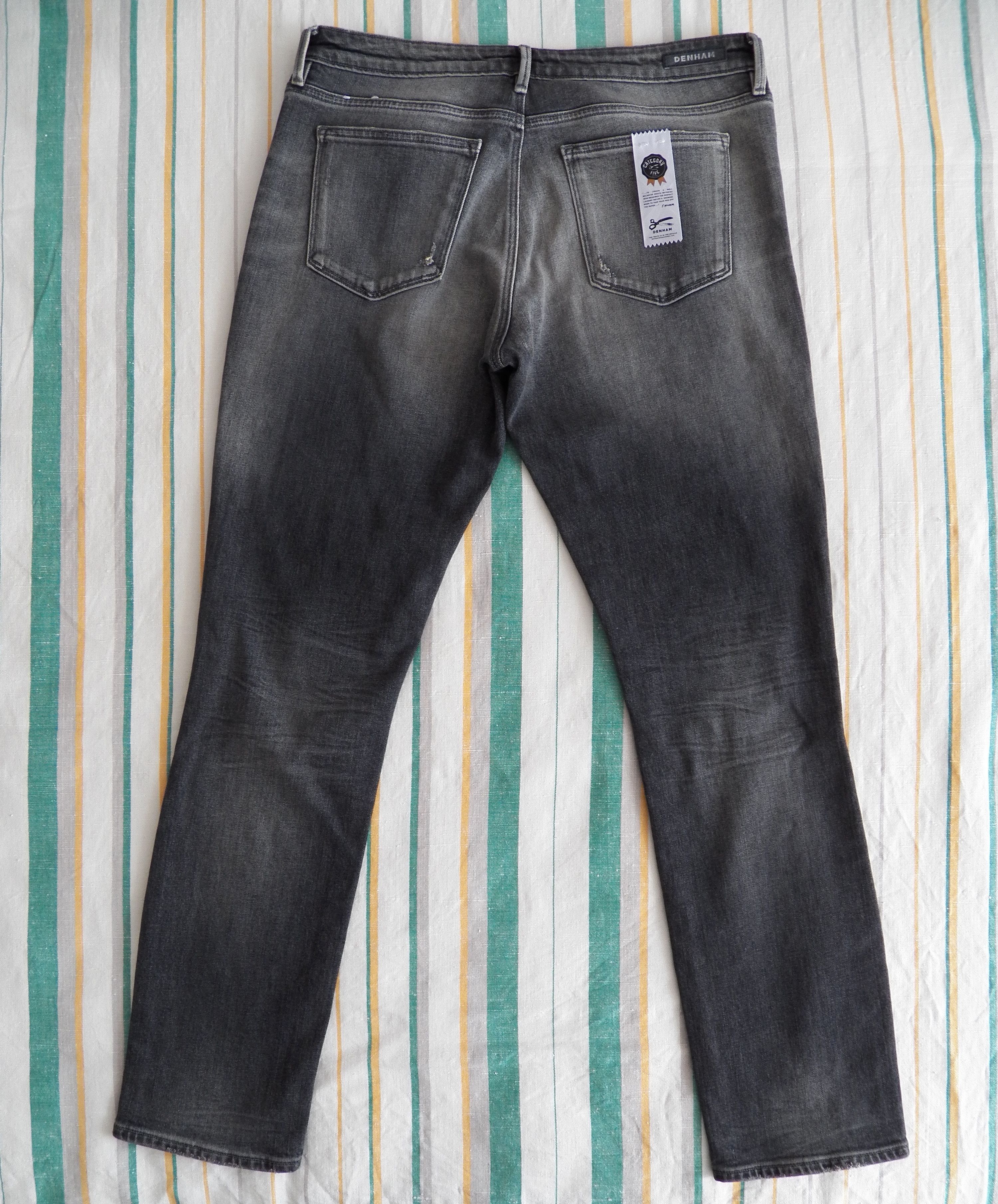 DENHAM Denham Point Girlfriend Fit Jeans W27 L32 Grey Distressed Size 27" / US 4 / IT 40 - 6 Thumbnail