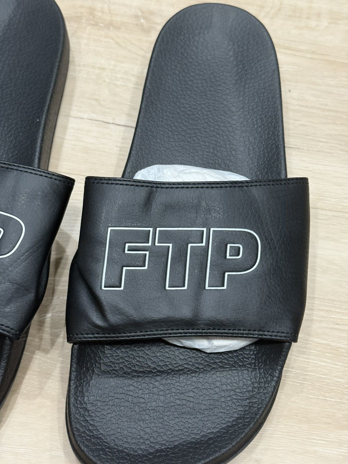 Fuck The Population FTP Outline Logo Slides Size US 13 / EU 46 - 3 Thumbnail