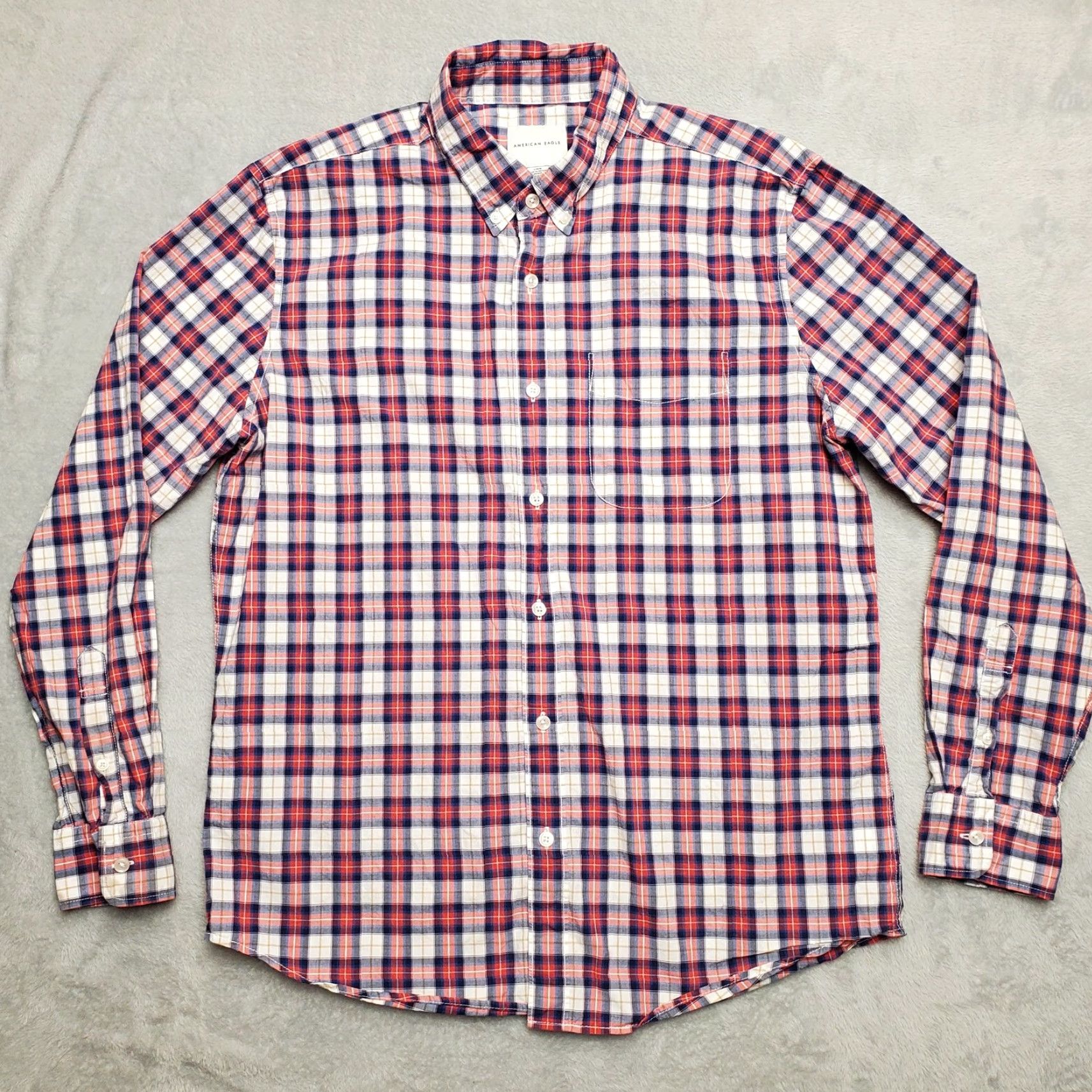American Eagle Outfitters VINTAGE American Eagle Shirt Mens Large Pink Plaid Long Sleeve Button Casual Size US L / EU 52-54 / 3 - 2 Thumbnail