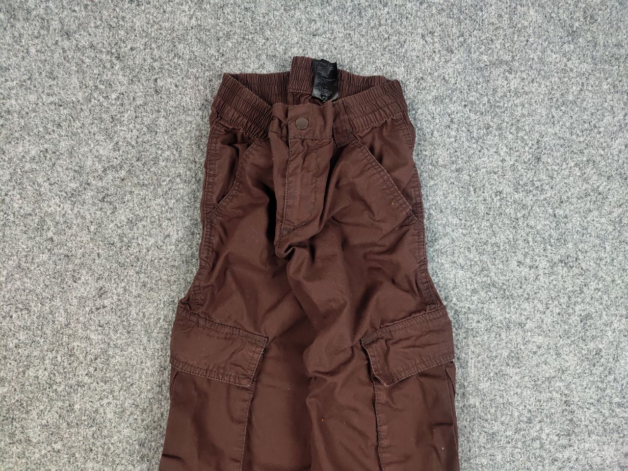 Japanese Brand Vintage Japanese Baggy Brown Cotton Cargo Pants Y2K Style Size US 30 / EU 46 - 7 Thumbnail