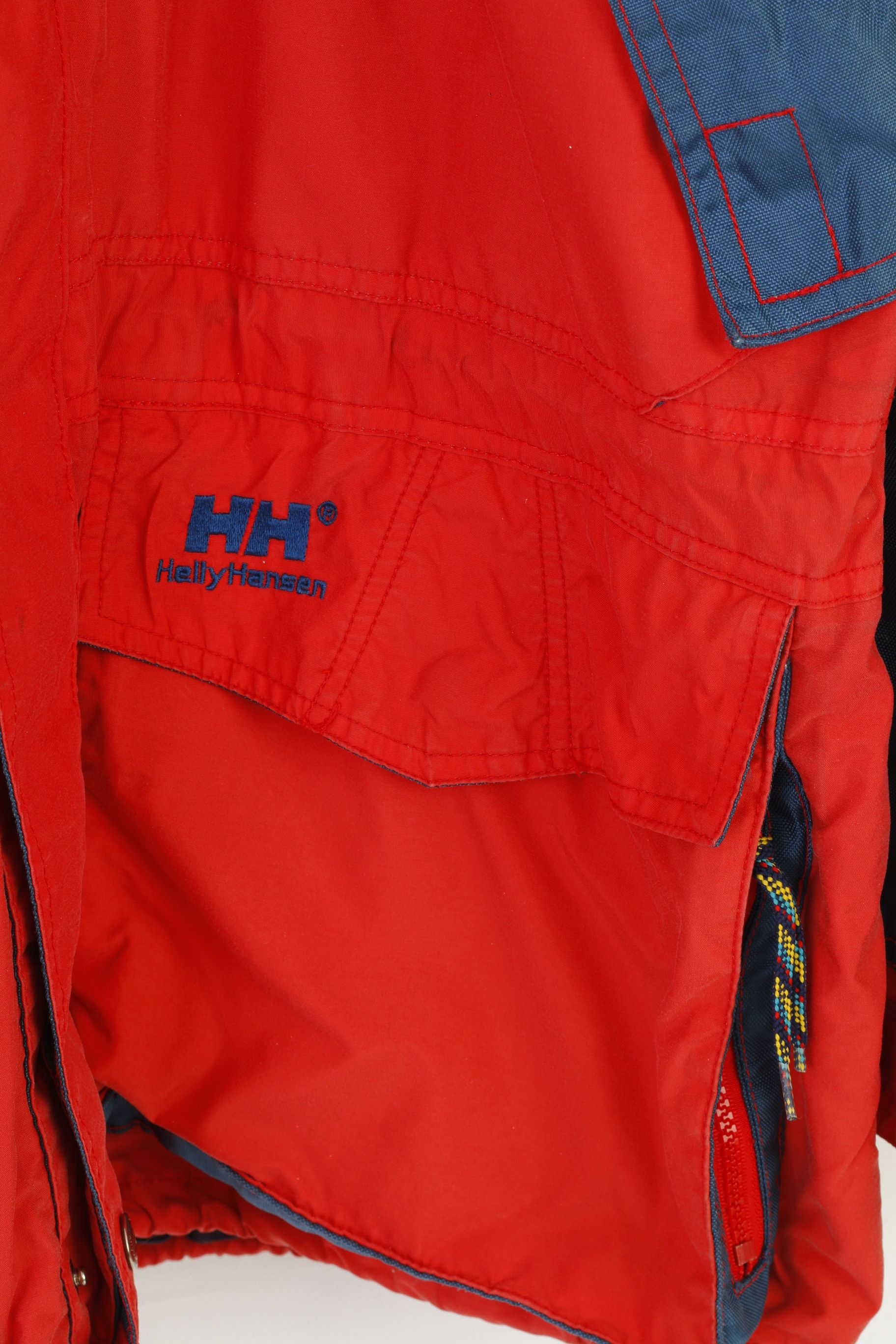 Helly Hansen × Vintage Helly Hansen Men XL Jacket Hood Red Pockets Vintage 0899 Size US XL / EU 56 / 4 - 5 Thumbnail
