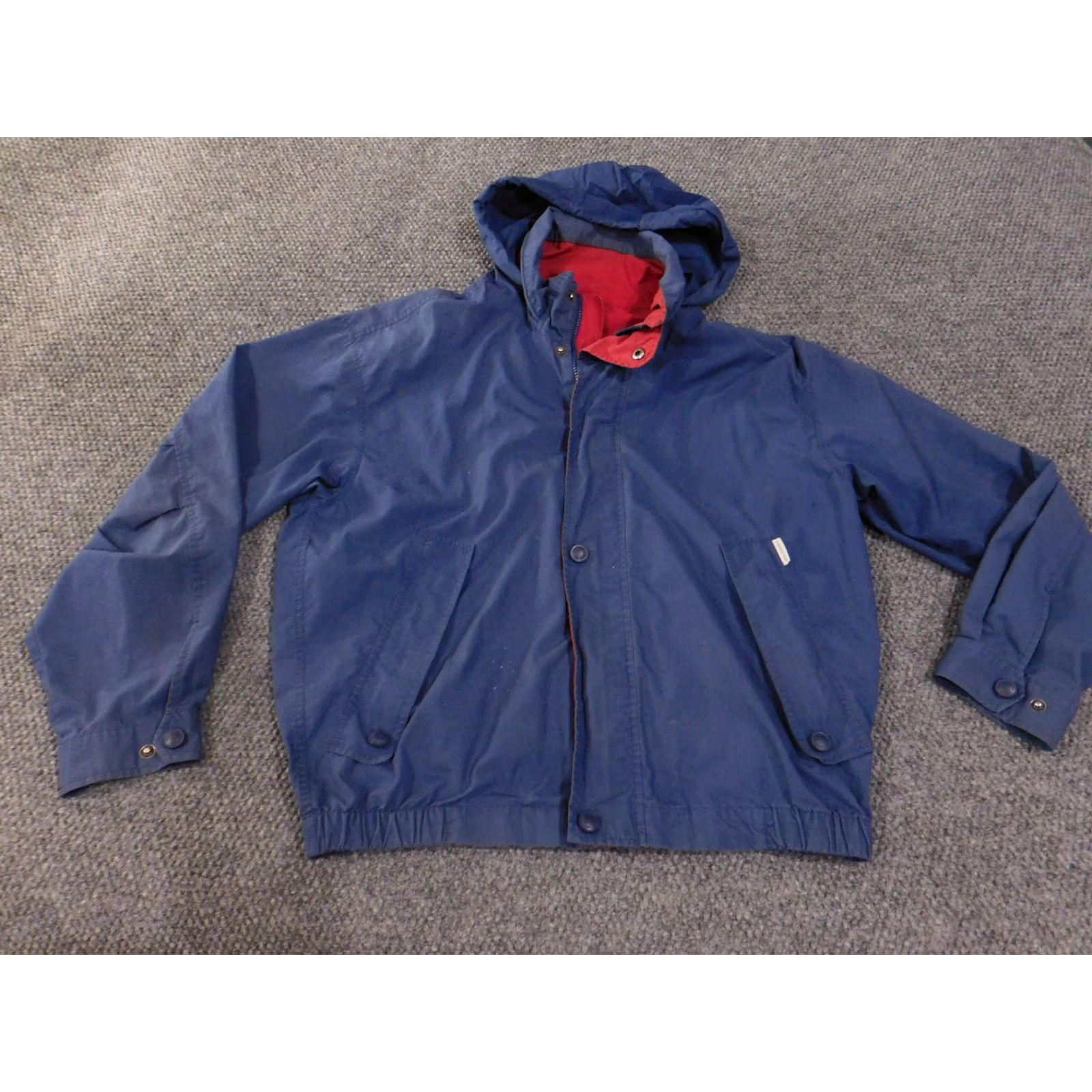 London Fog VINTAGE London Fog Jacket Mens M Long Hooded Windbreaker Coat Blue Pockets Lined Zip Front Casual Men’s Fashion Size US M / EU 48-50 / 2 - 2 Thumbnail