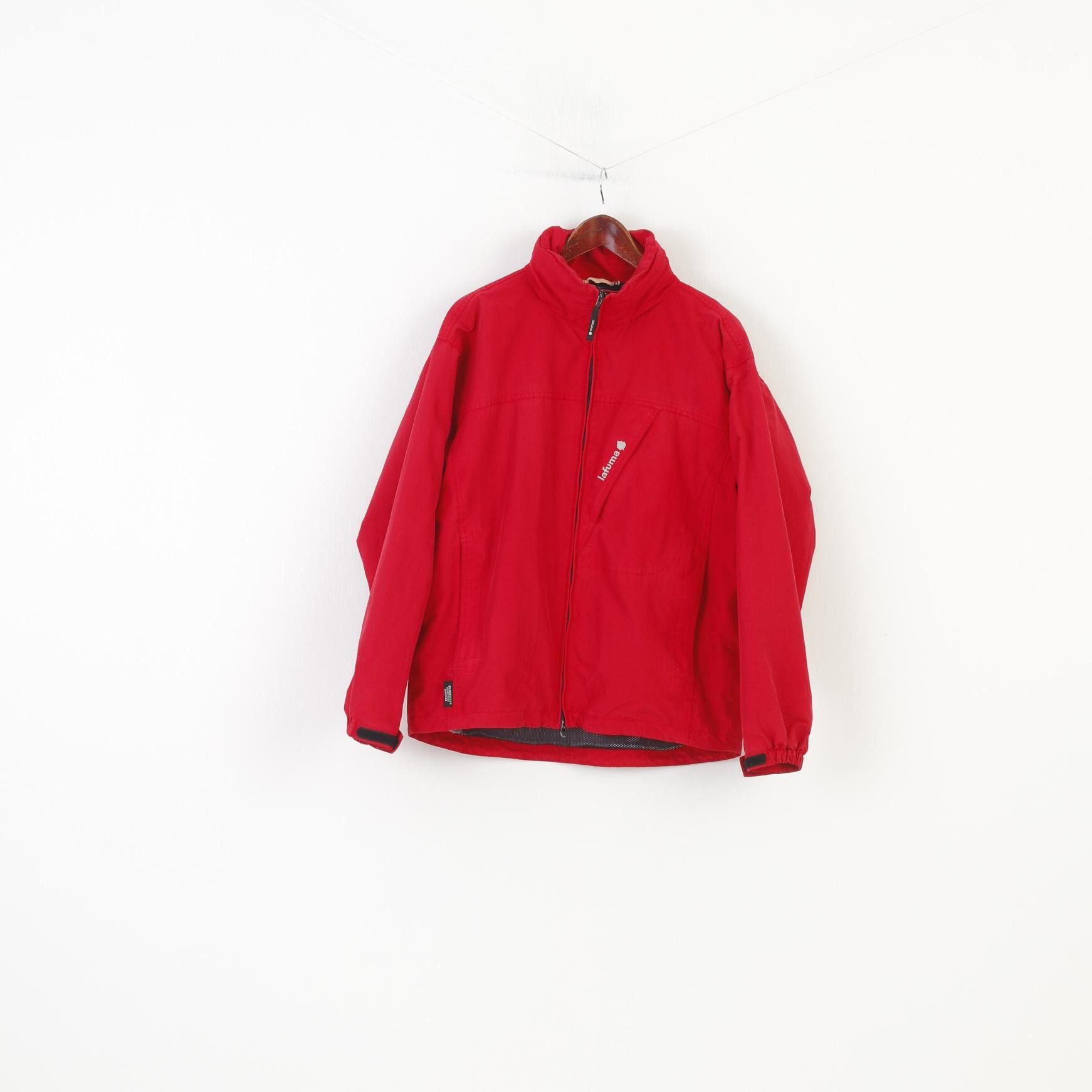 Vintage Lafuma Men M Jacket Red Full Zipper Hood Polyamid 0302 Size US M / EU 48-50 / 2 - 1 Thumbnail