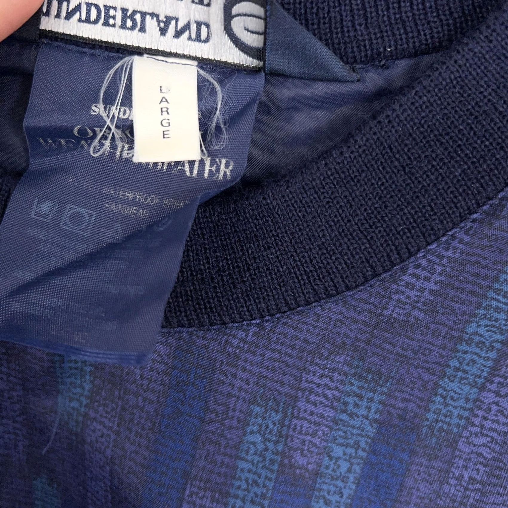 Vintage Sunderland of Scotland Windbreaker Pullover Mens L Blue Weatherbeater Golf Jacket Size US L / EU 52-54 / 3 - 5 Thumbnail