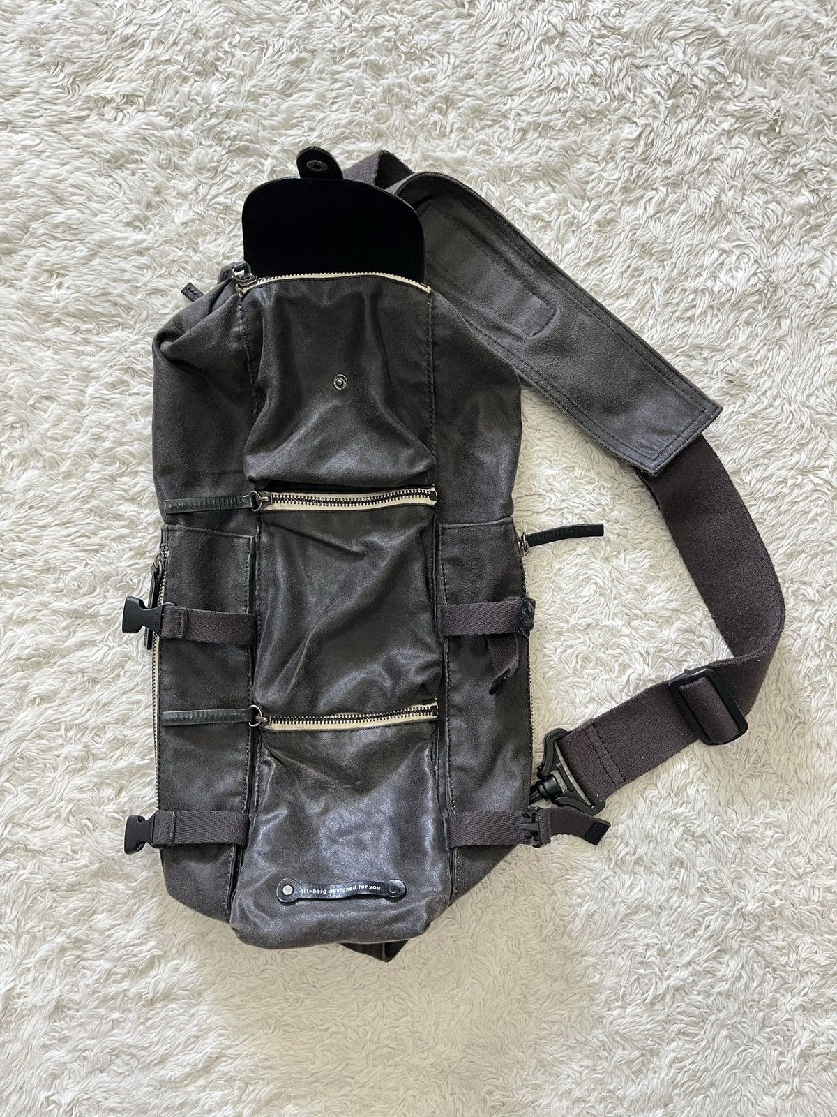 If Six Was Nine art berg "avant garde" mutltipocket utility crossbody bag Size ONE SIZE - 7 Thumbnail